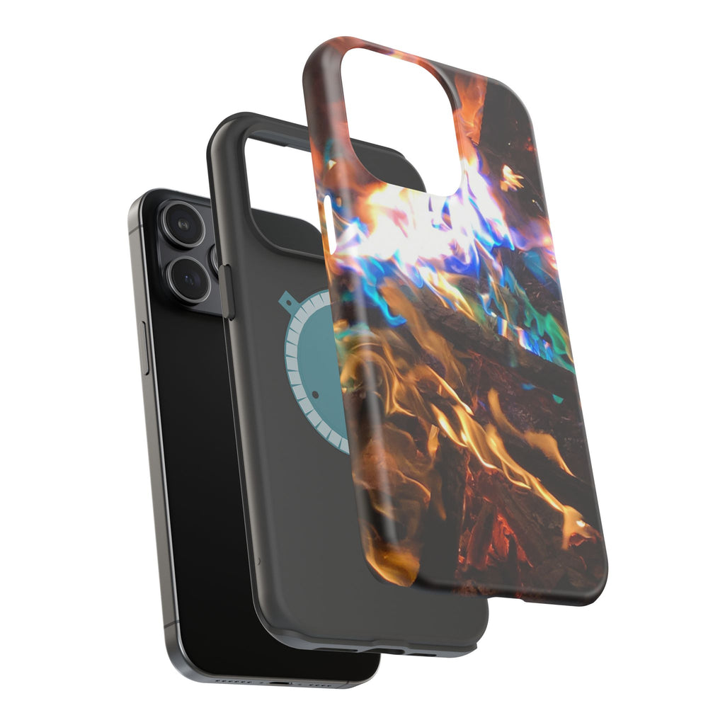 Aurora Flame Phone Case - Magnetic Impact-Resistant iPhone Cover