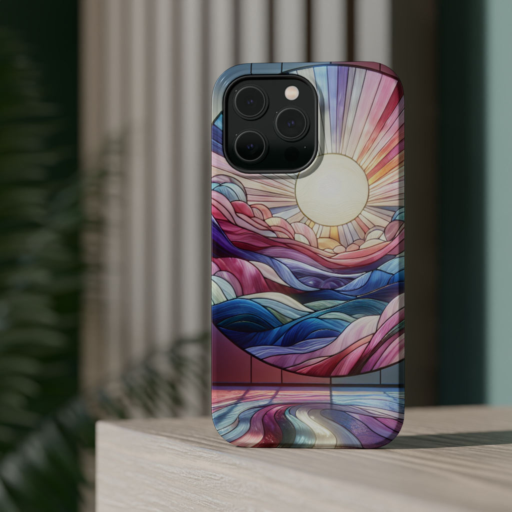 Magnet Tough Cases - Sunrise Stained Glass Design