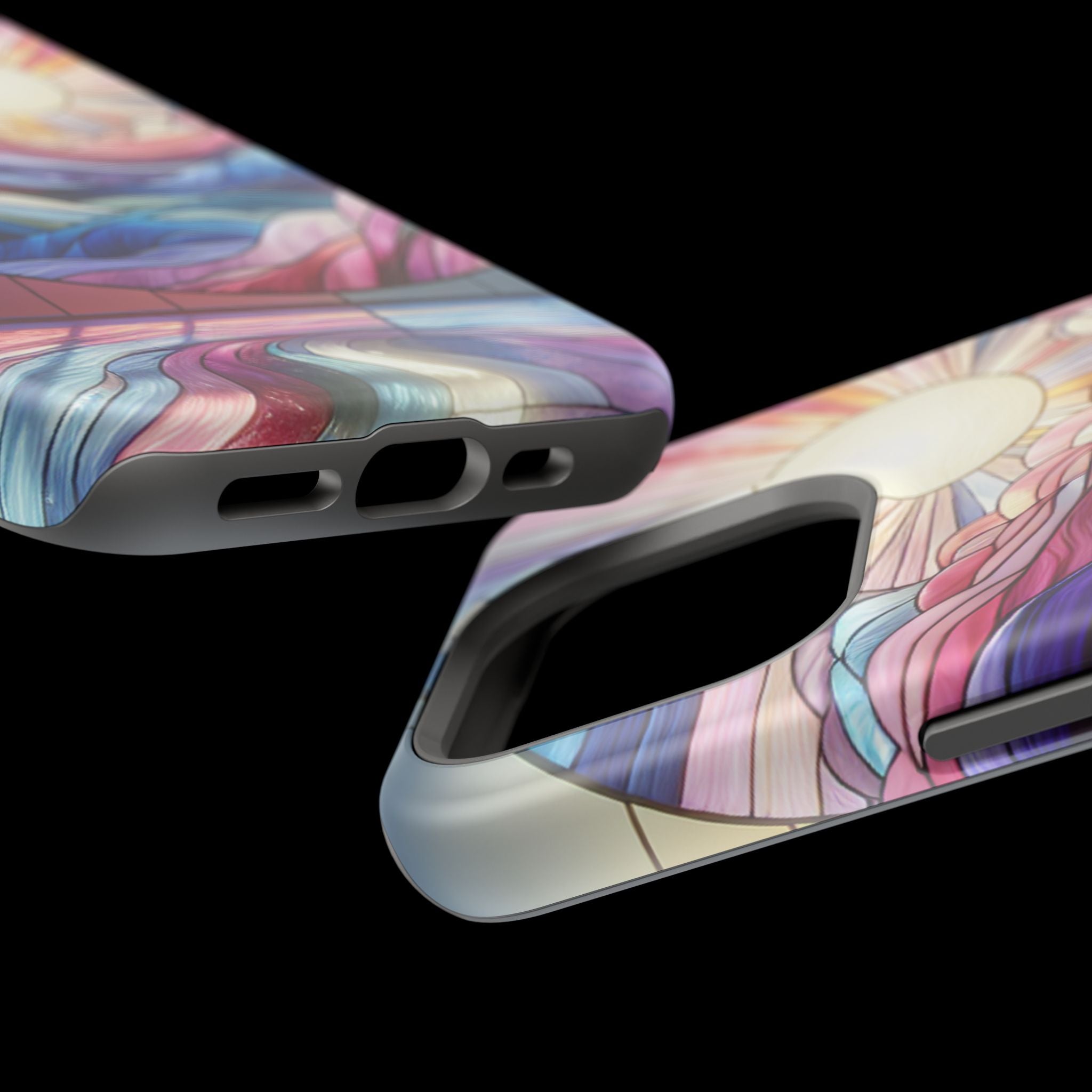 Magnet Tough Cases - Sunrise Stained Glass Design