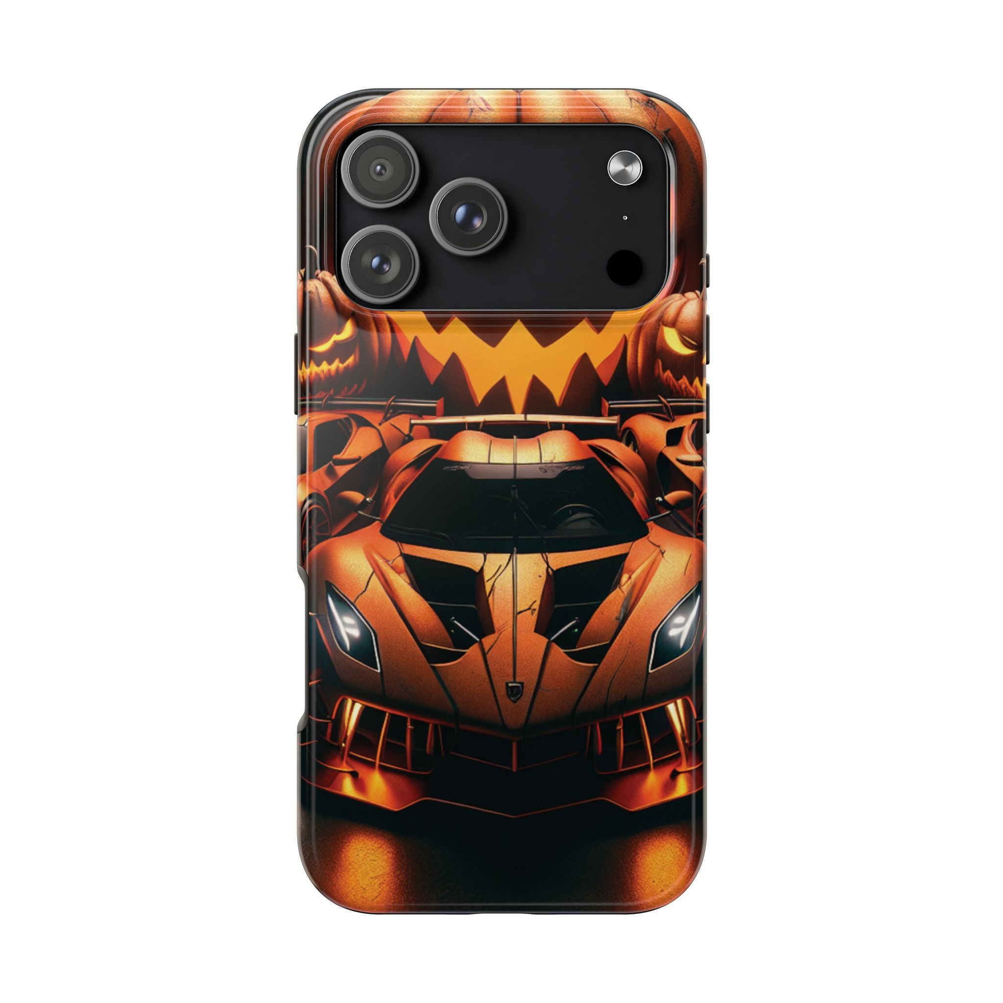 Halloween Supercar Tough Phone Case — Pumpkin Jack-O'-Lantern Design