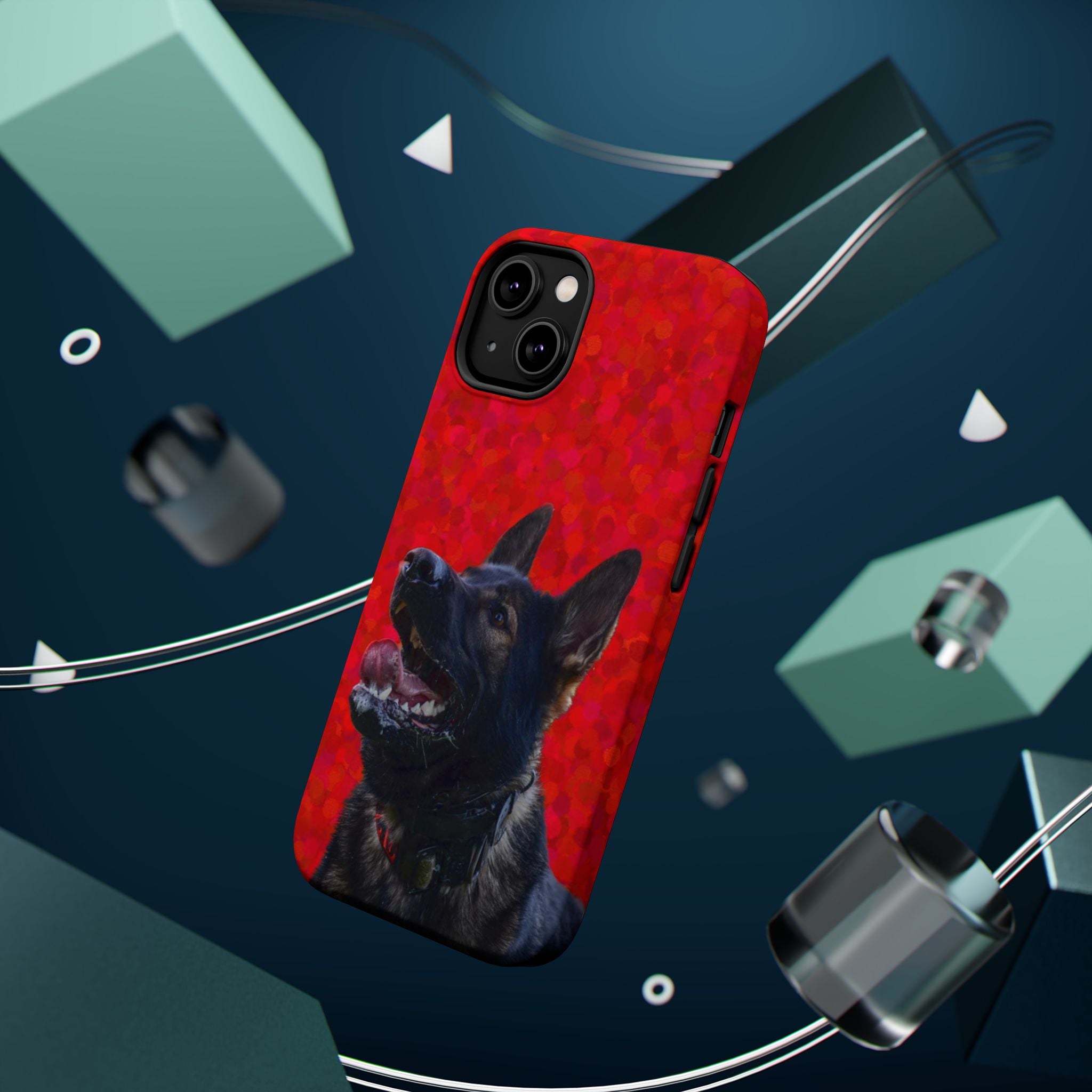 German Shepherd Portrait Magnetic Impact-Resistant Phone Case