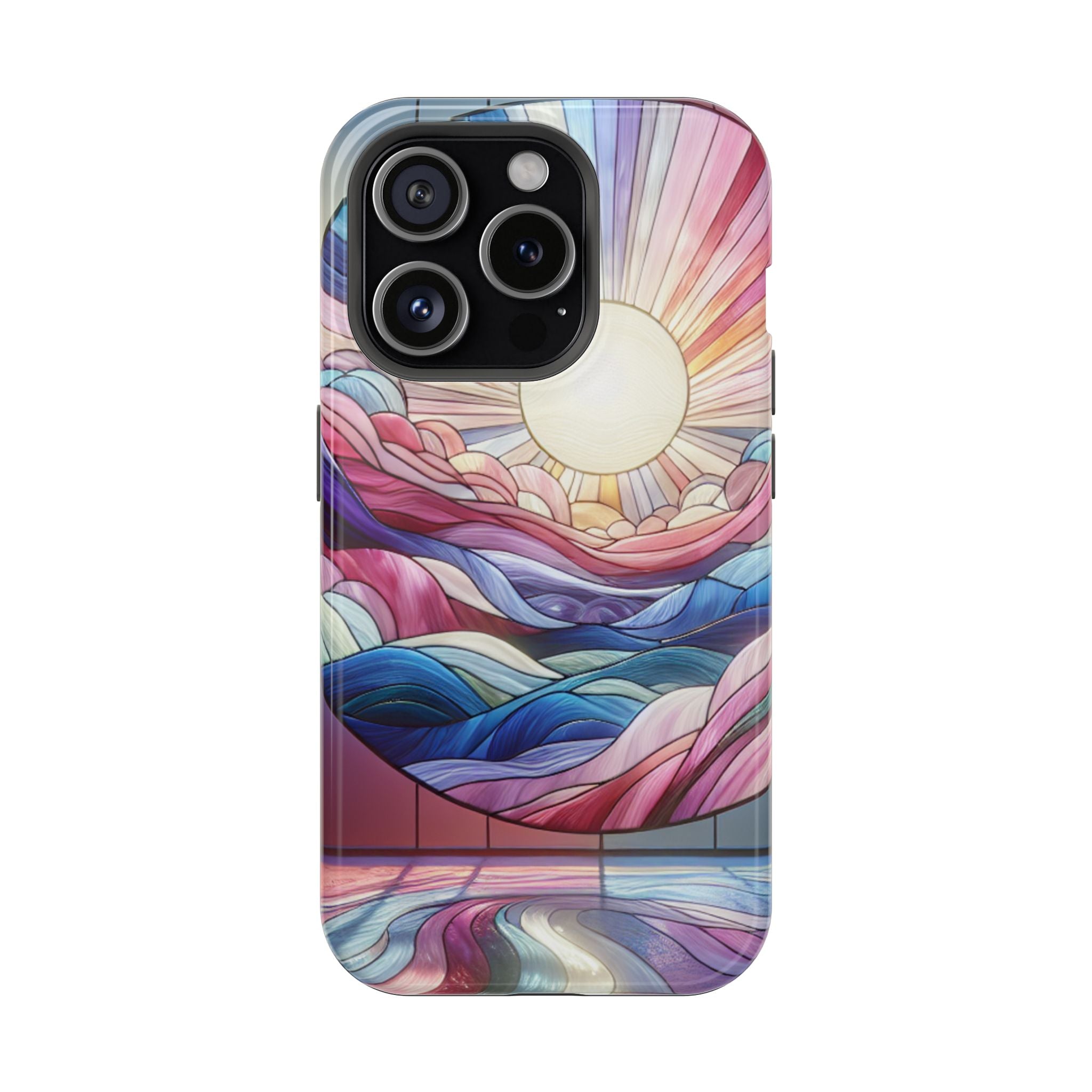 Magnet Tough Cases - Sunrise Stained Glass Design