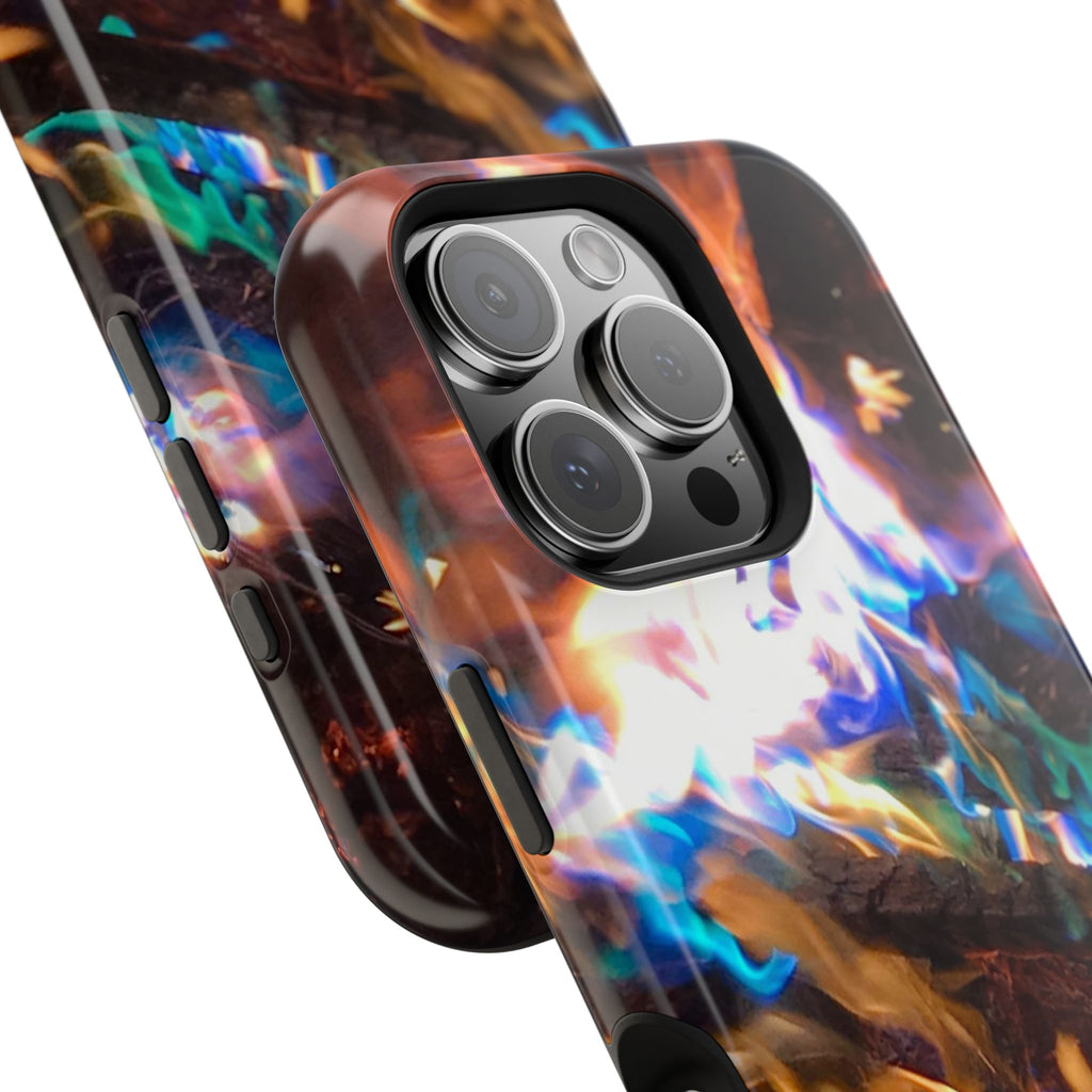 Aurora Flame Phone Case - Magnetic Impact-Resistant iPhone Cover