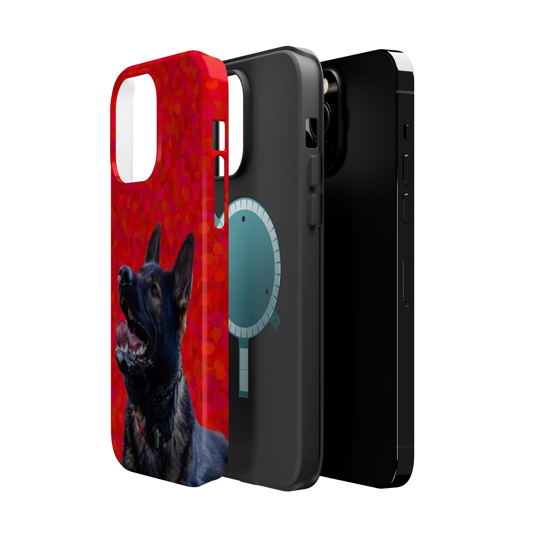 German Shepherd Portrait Magnetic Impact-Resistant Phone Case