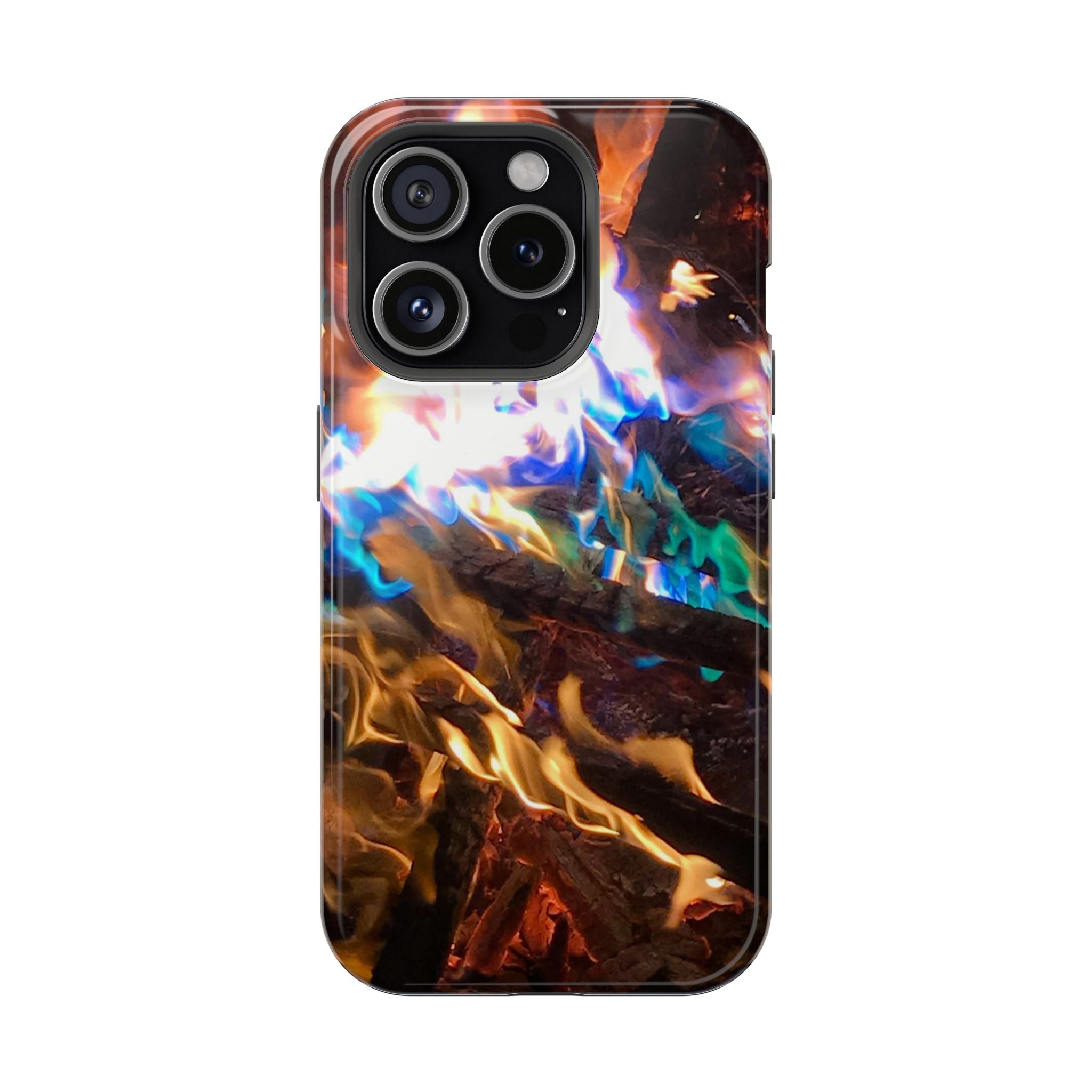 Aurora Flame Phone Case - Magnetic Impact-Resistant iPhone Cover