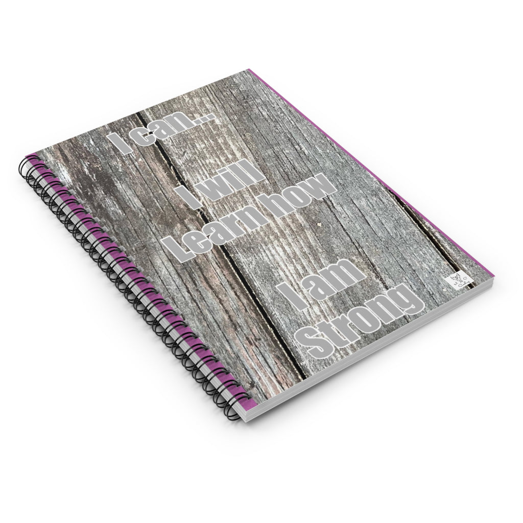 I Can, I will Learn How - Spiral Notebook - Ruled Line