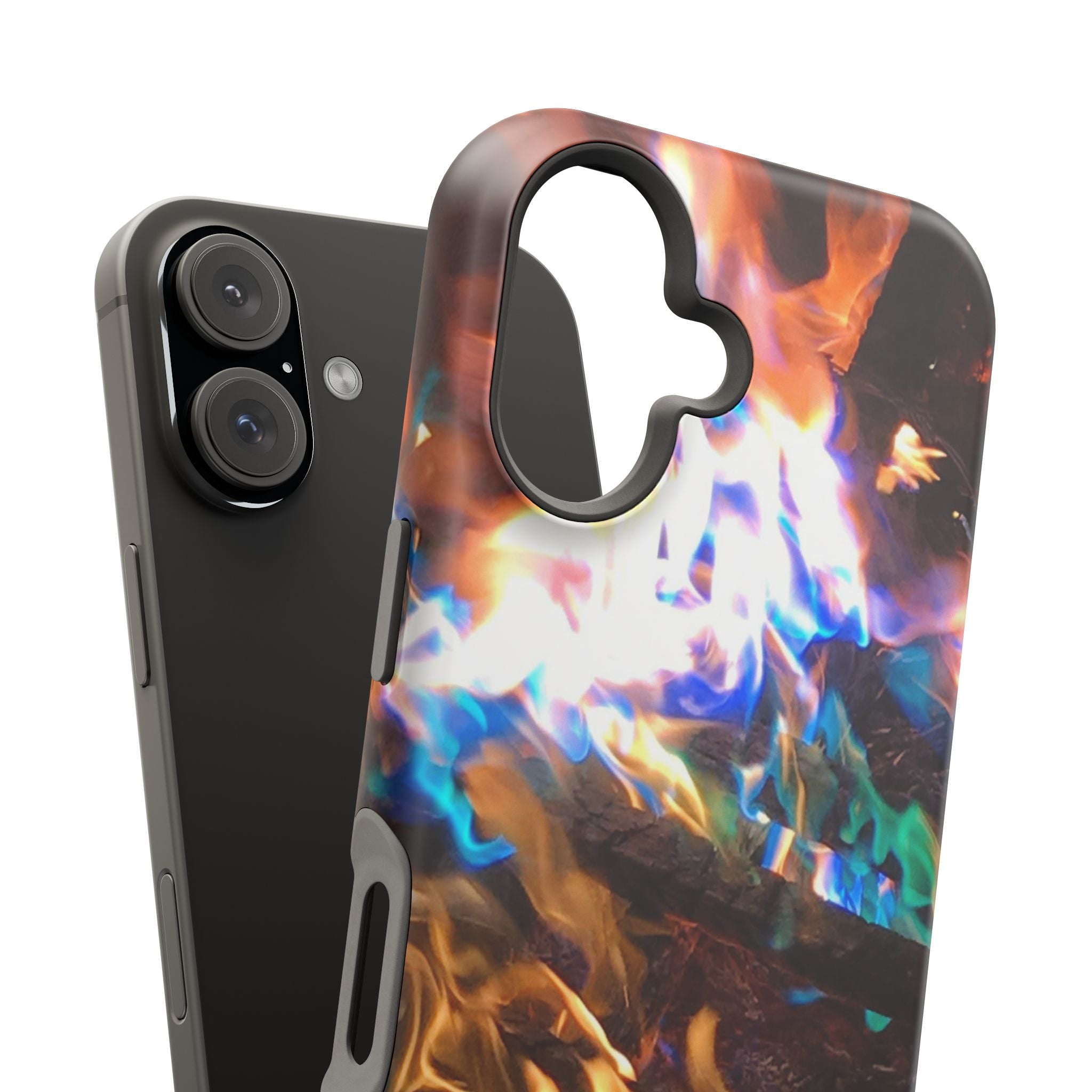 Aurora Flame Phone Case - Magnetic Impact-Resistant iPhone Cover