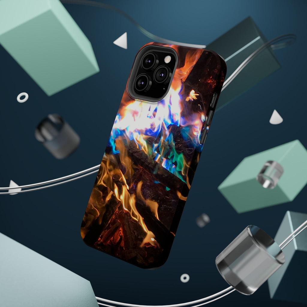 Aurora Flame Phone Case - Magnetic Impact-Resistant iPhone Cover