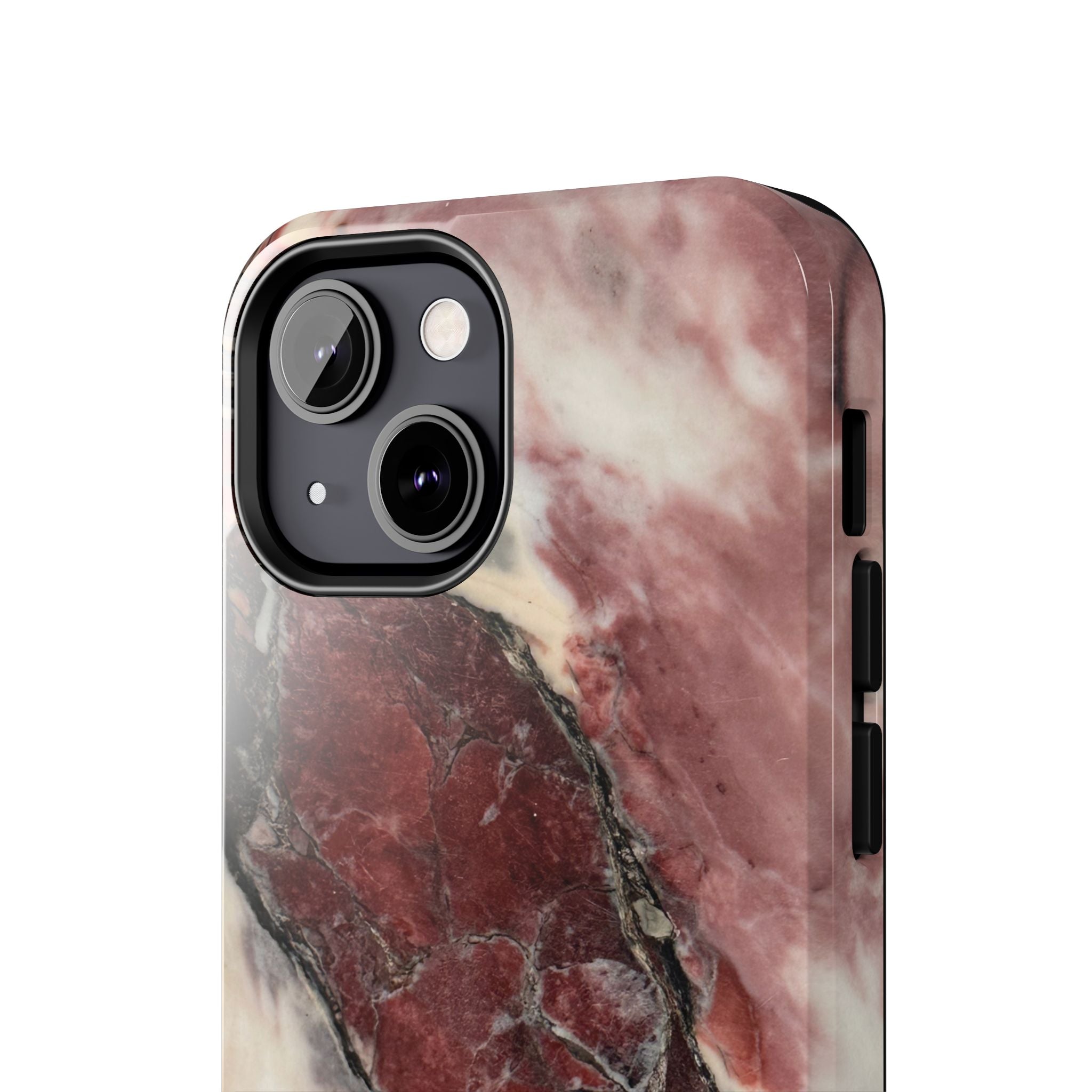 Red Marble Tough Phone Case — Protective Designer Phone Cover