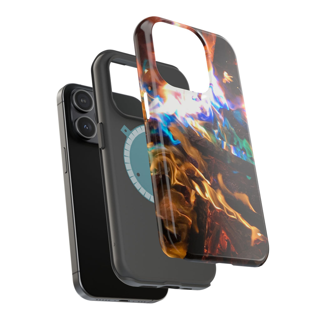 Aurora Flame Phone Case - Magnetic Impact-Resistant iPhone Cover