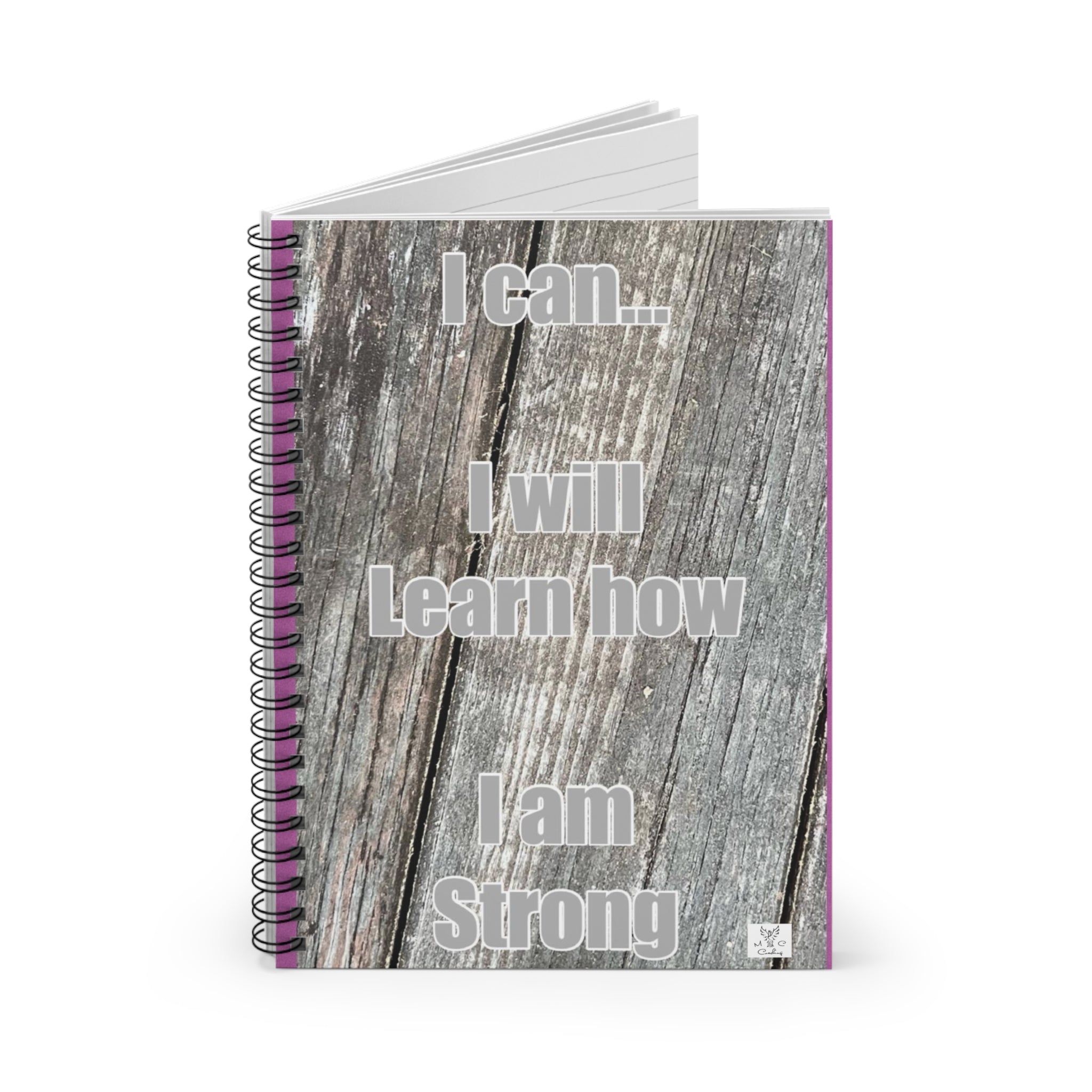 I Can, I will Learn How - Spiral Notebook - Ruled Line