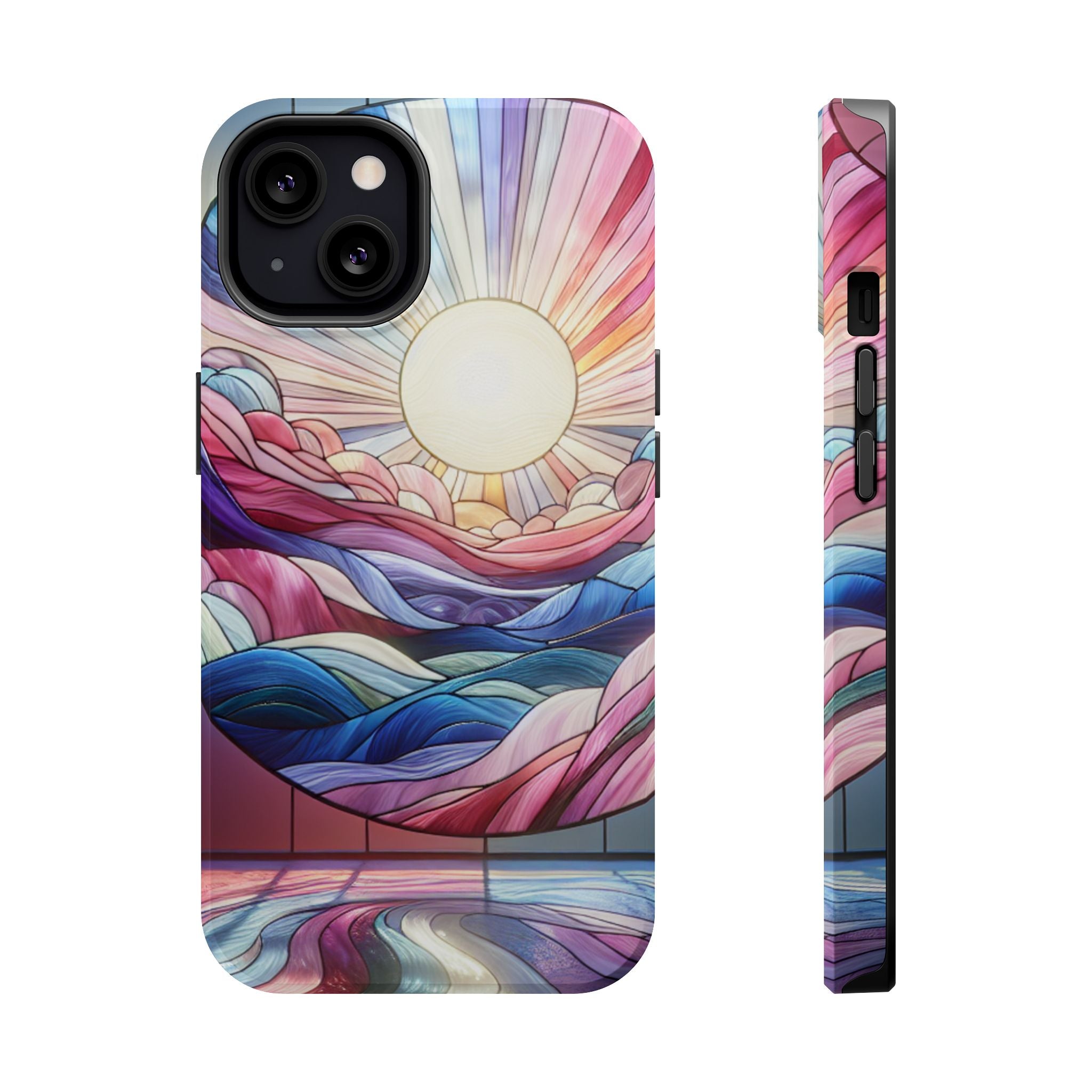Magnet Tough Cases - Sunrise Stained Glass Design