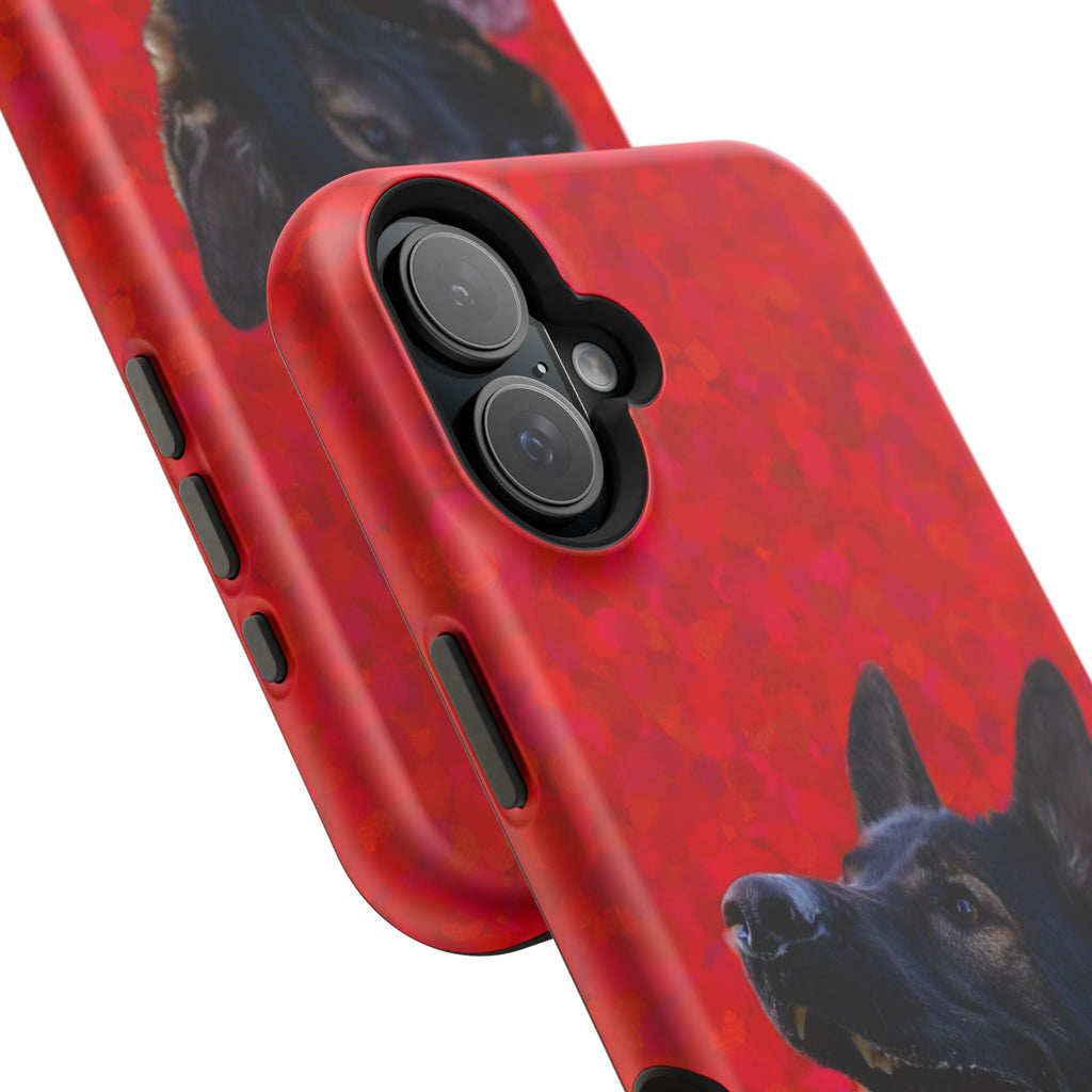 German Shepherd Portrait Magnetic Impact-Resistant Phone Case