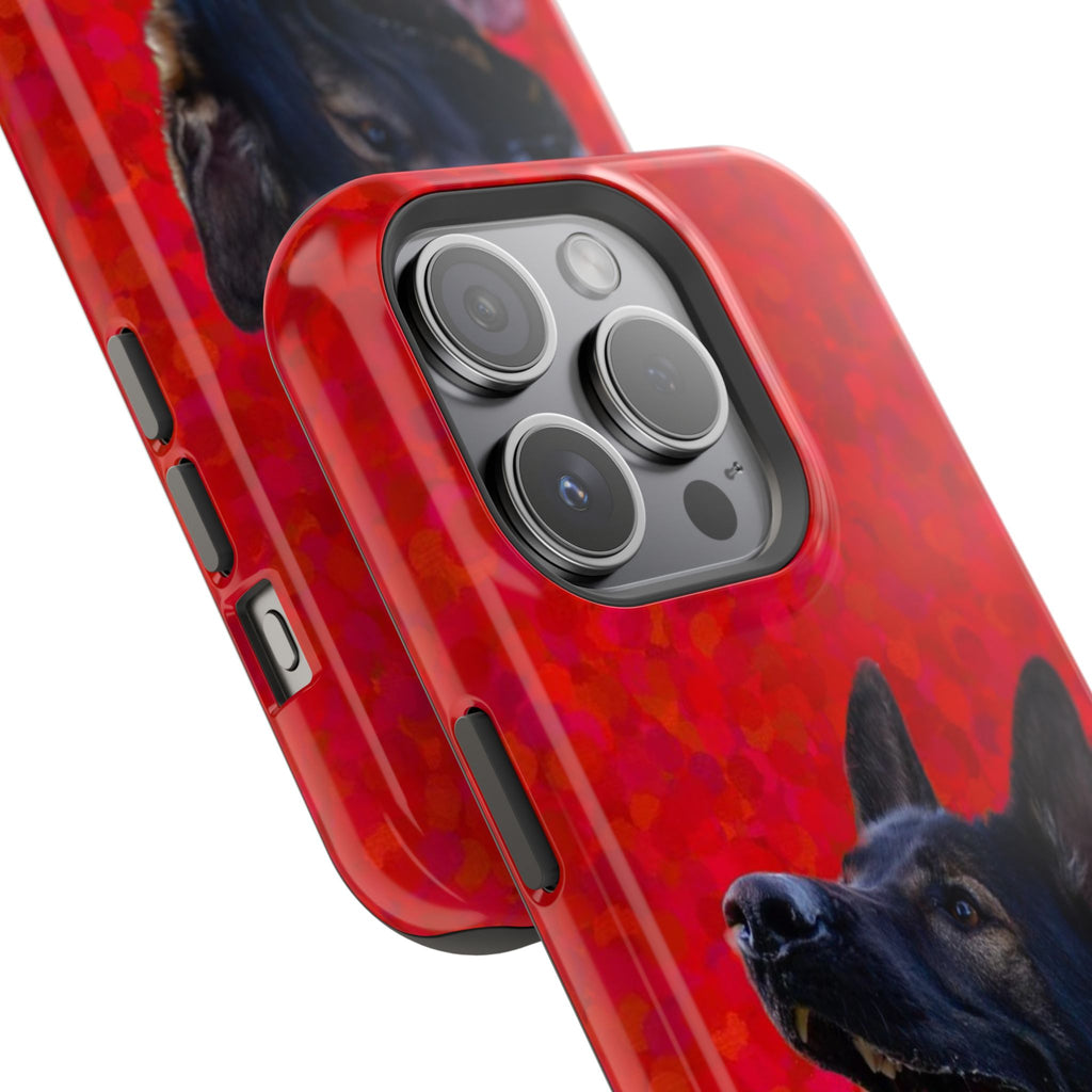German Shepherd Portrait Magnetic Impact-Resistant Phone Case