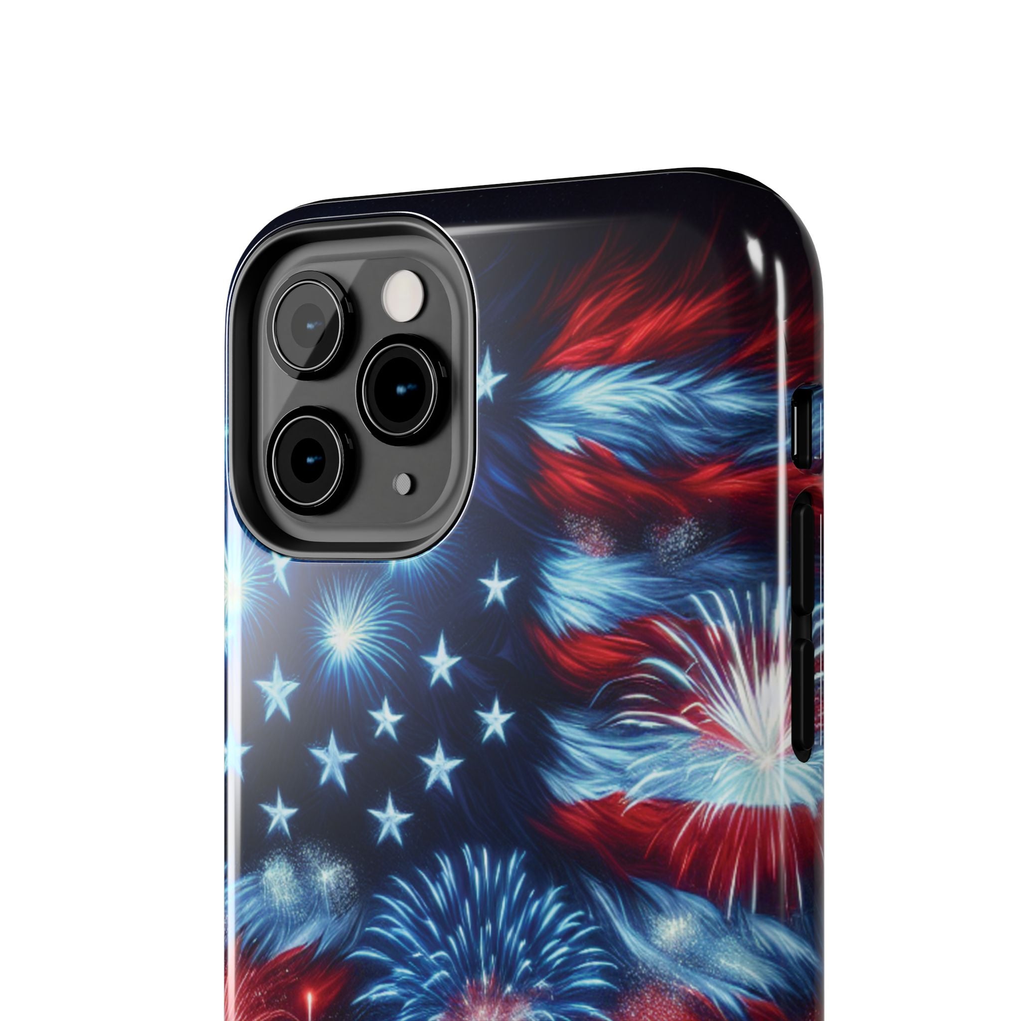 Patriotic Fireworks Phone Case, Independence Day, USA Pride, Tough Phone Cover, July 4th, Gift for Veterans