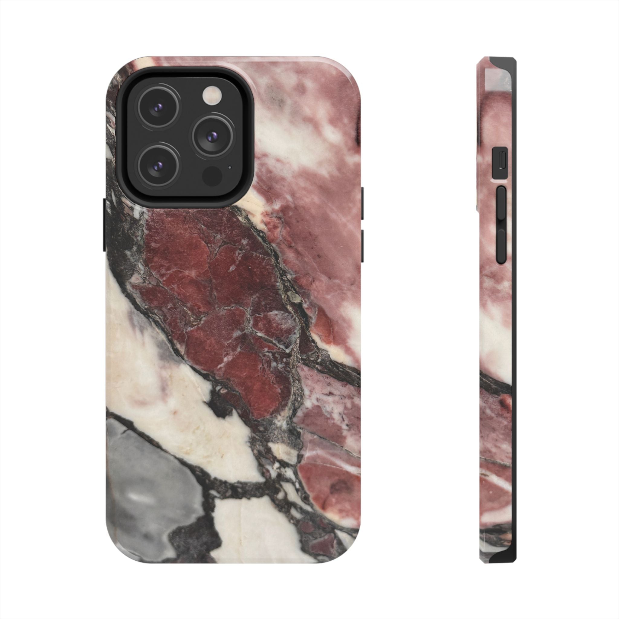 Red Marble Tough Phone Case — Protective Designer Phone Cover