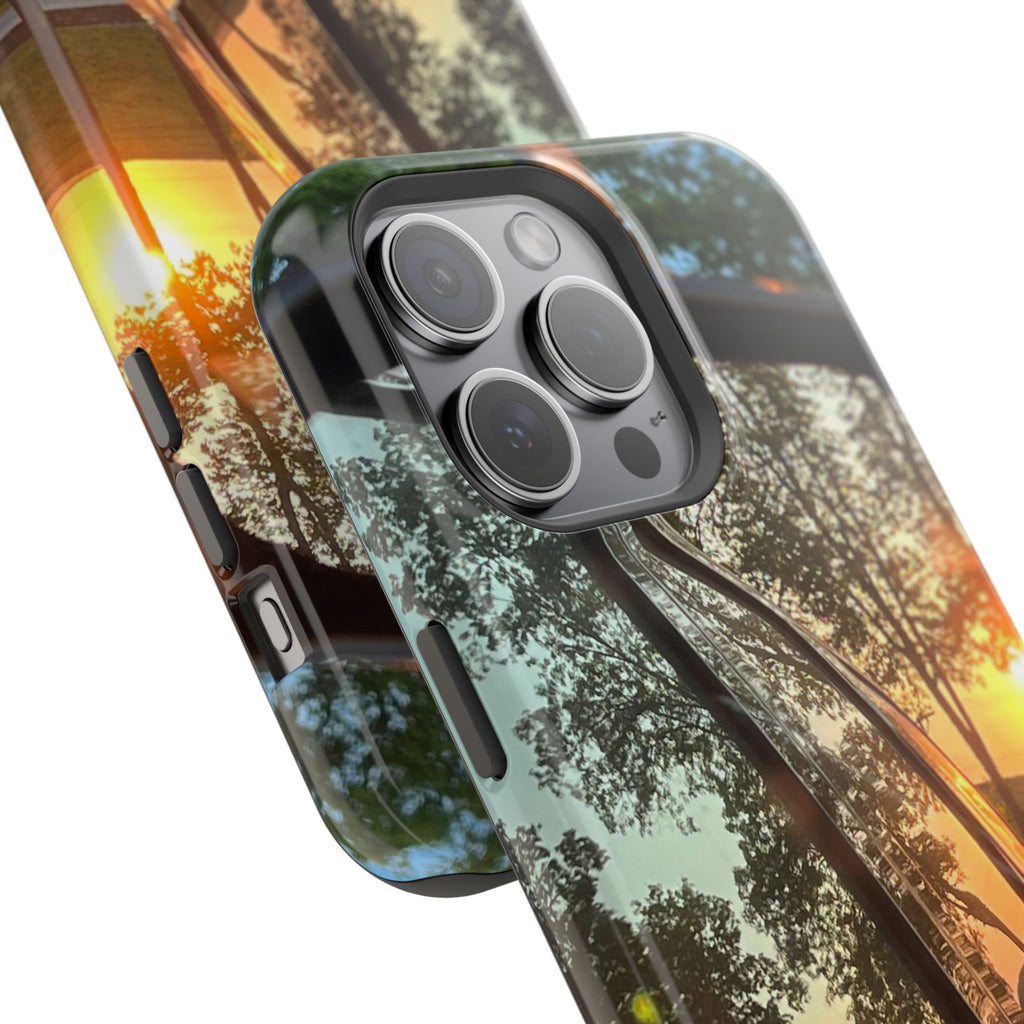 Phone Case — Sunset Reflection Magnetic Impact-Resistant Case