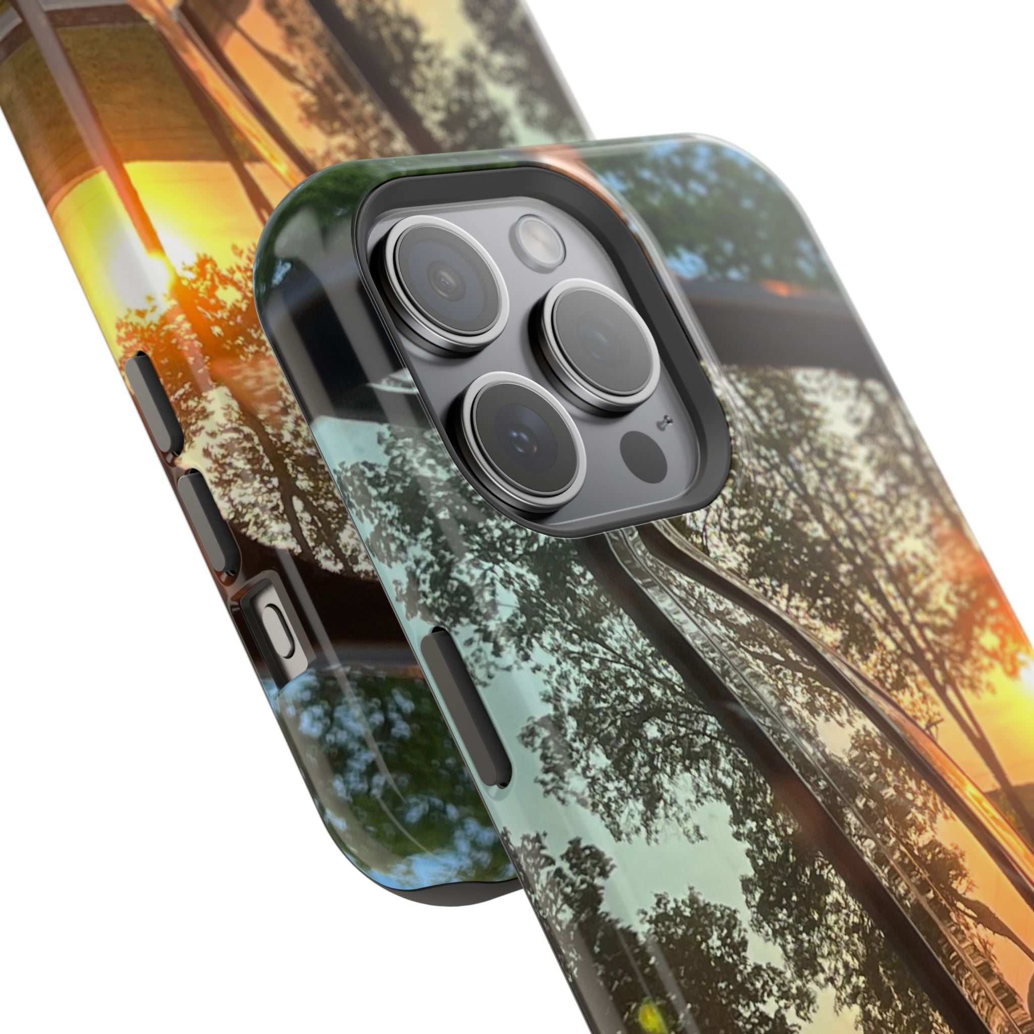 Phone Case — Sunset Reflection Magnetic Impact-Resistant Case