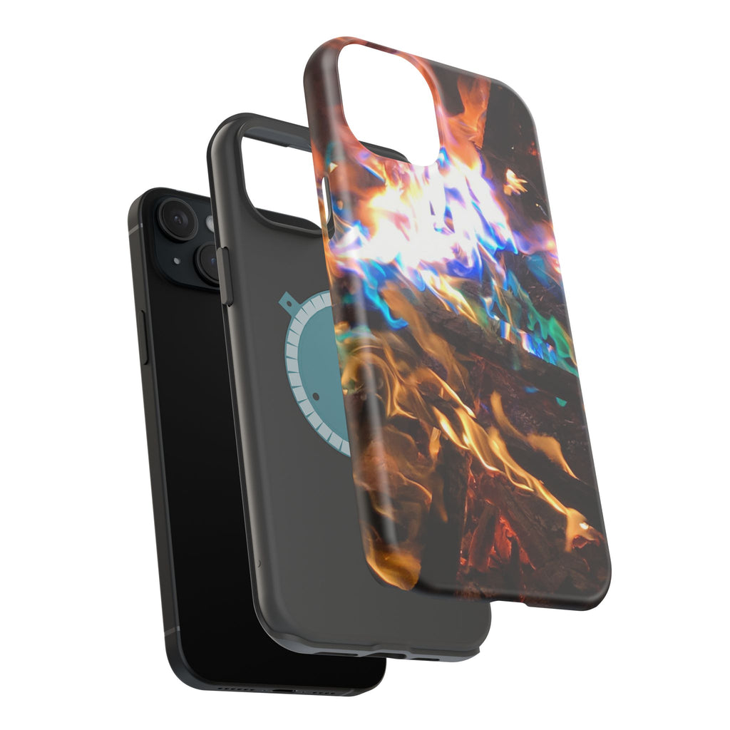 Aurora Flame Phone Case - Magnetic Impact-Resistant iPhone Cover