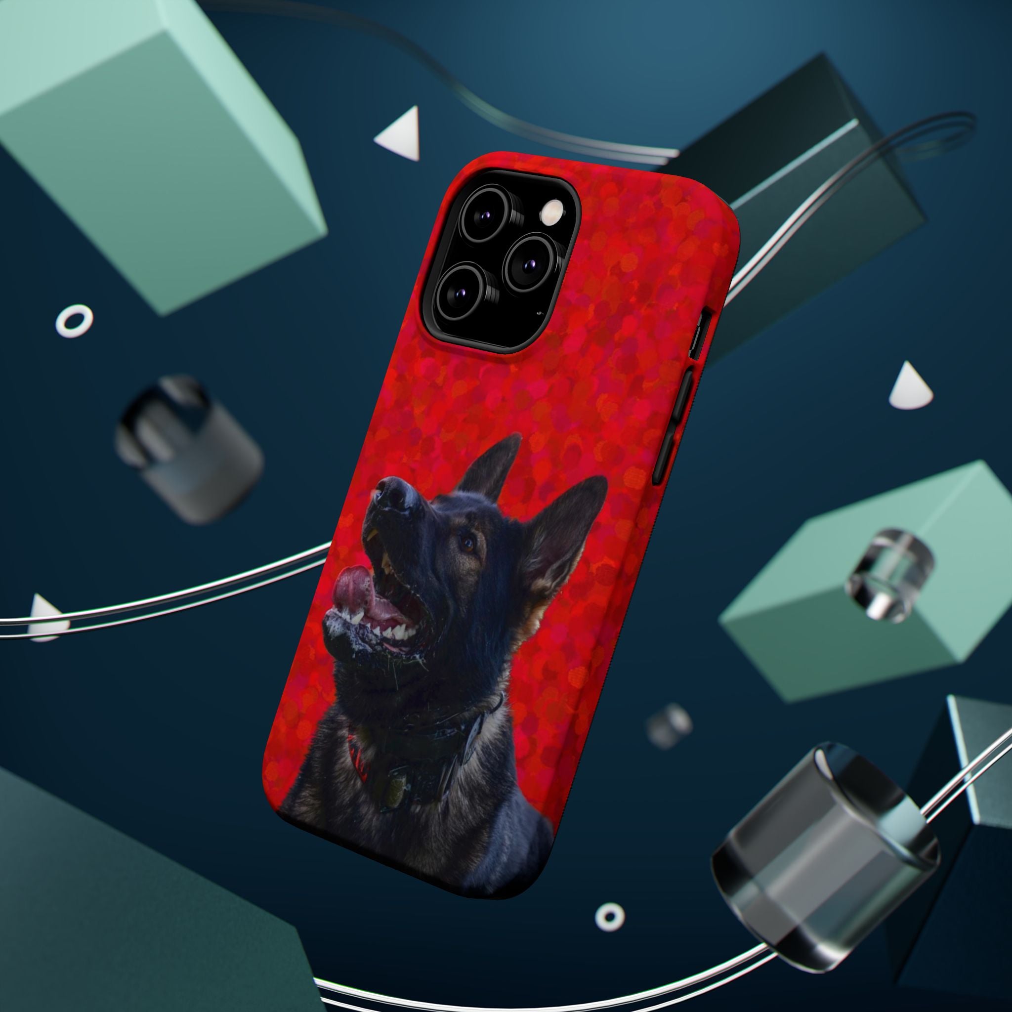 German Shepherd Portrait Magnetic Impact-Resistant Phone Case