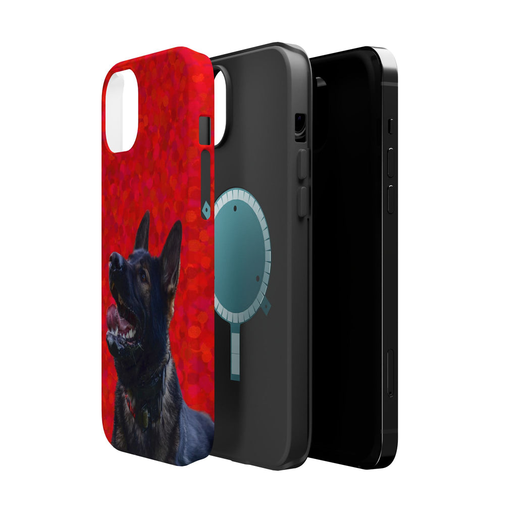 German Shepherd Portrait Magnetic Impact-Resistant Phone Case