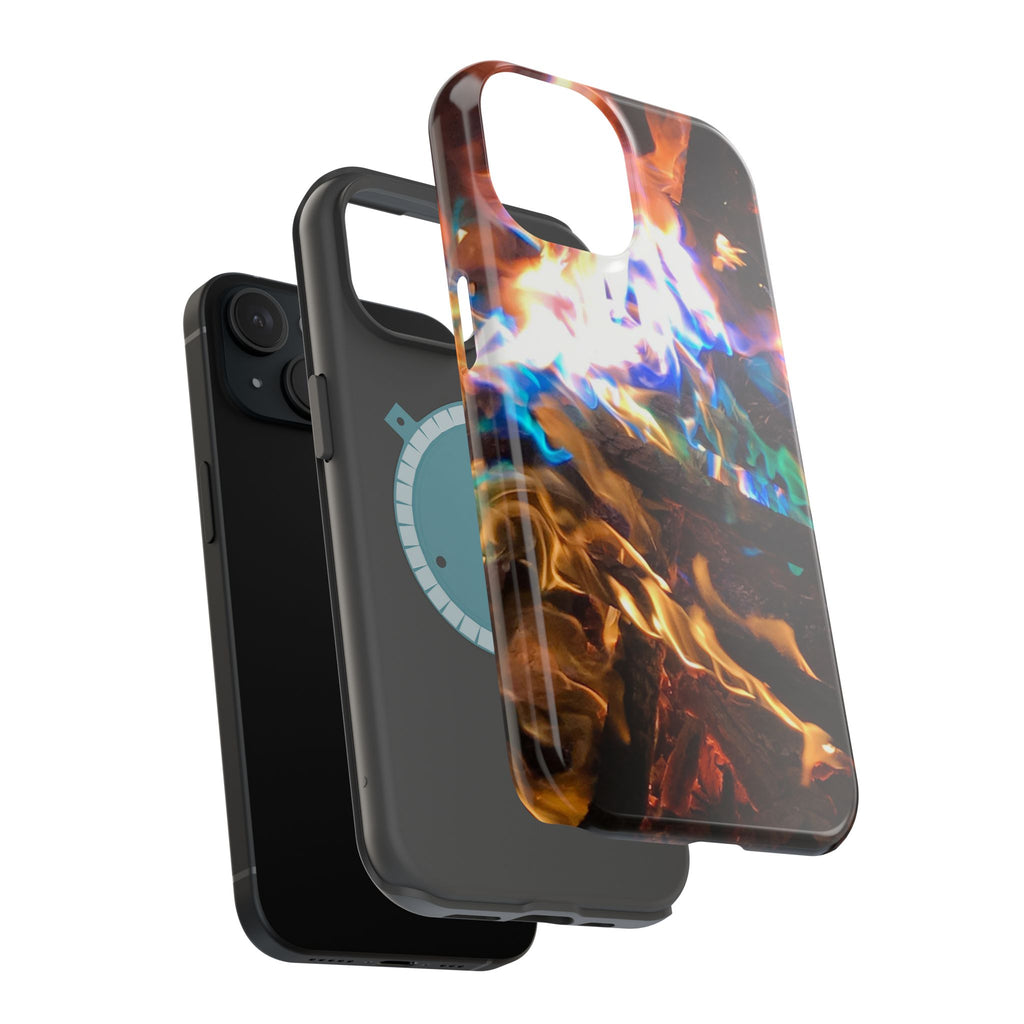 Aurora Flame Phone Case - Magnetic Impact-Resistant iPhone Cover
