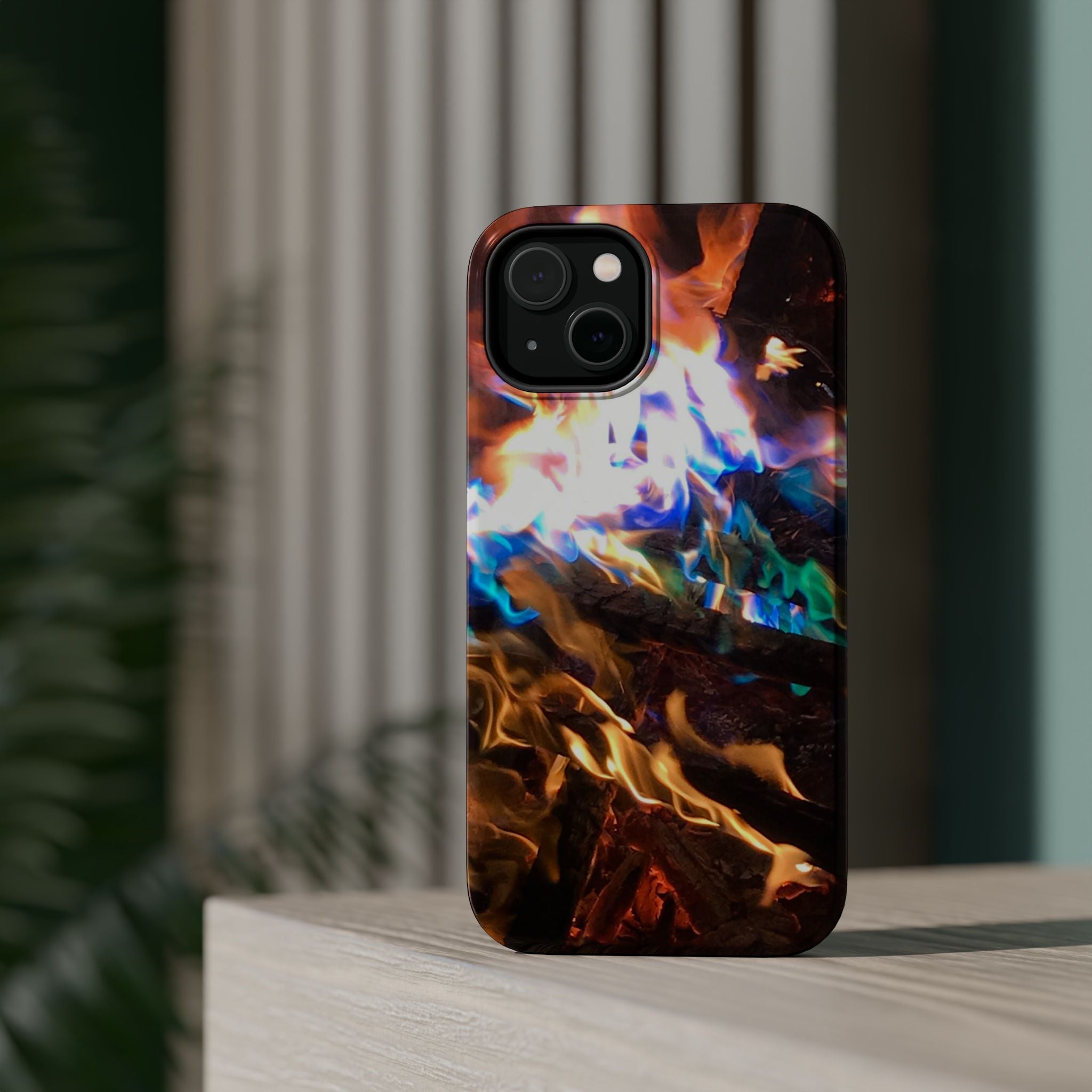 Aurora Flame Phone Case - Magnetic Impact-Resistant iPhone Cover