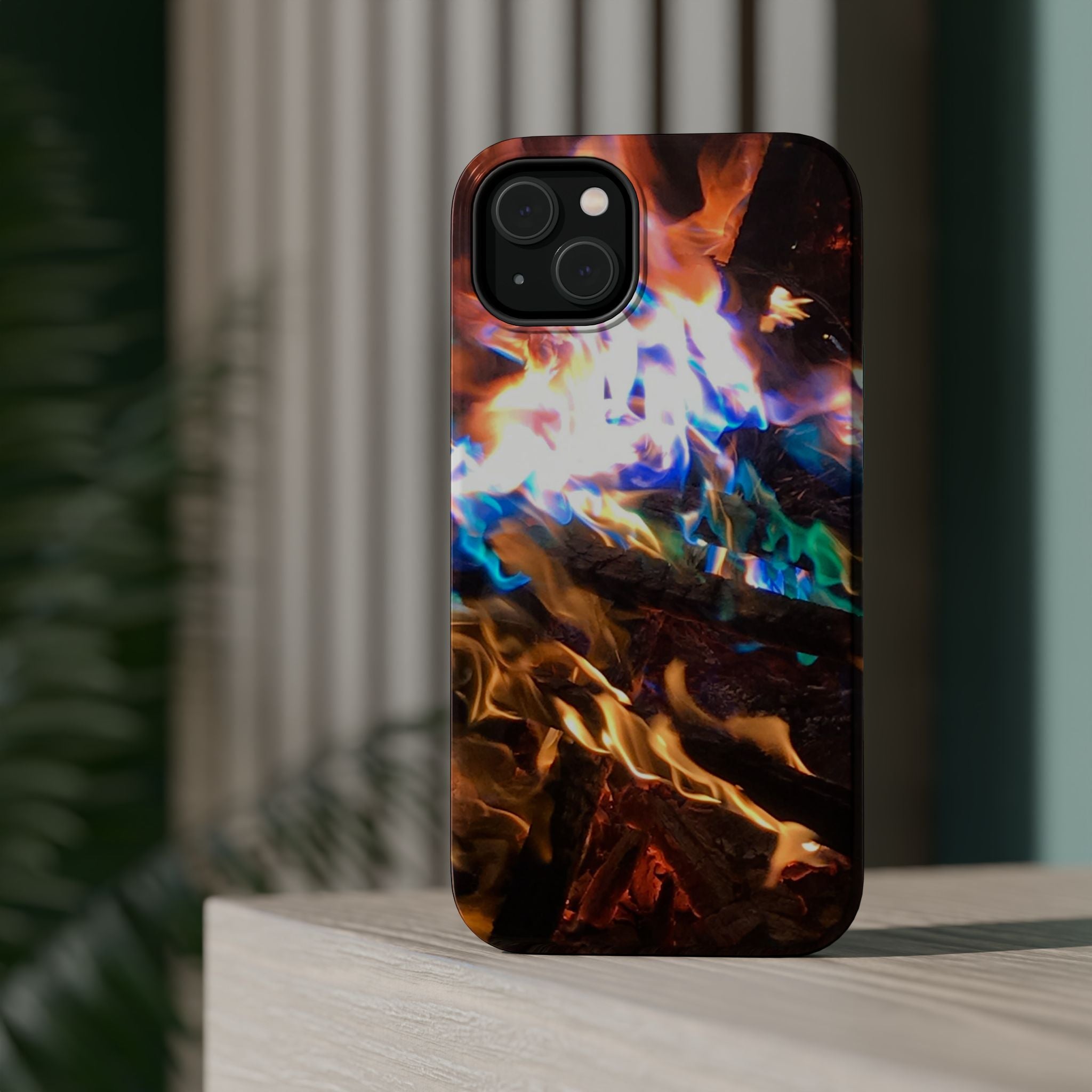 Aurora Flame Phone Case - Magnetic Impact-Resistant iPhone Cover