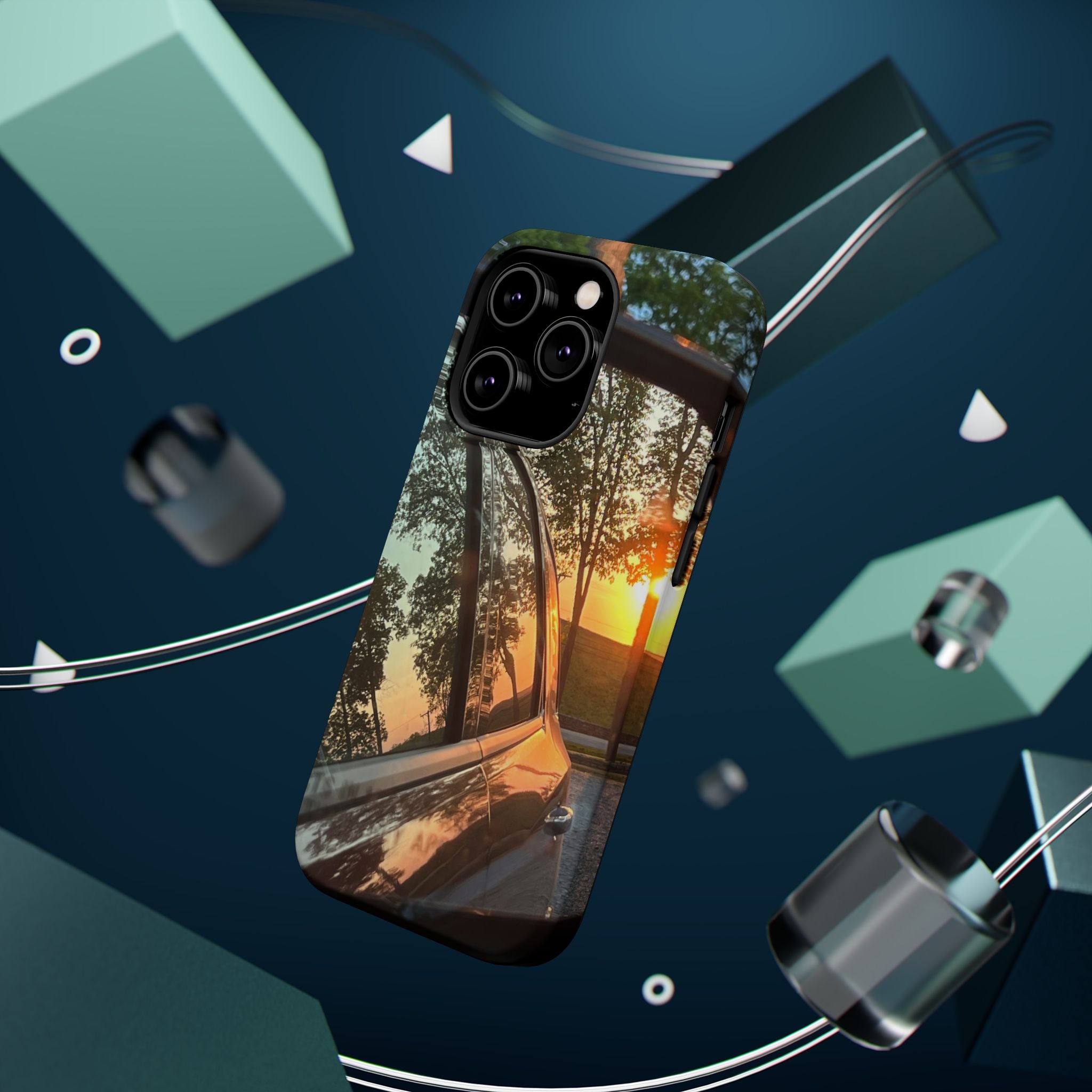 Phone Case — Sunset Reflection Magnetic Impact-Resistant Case