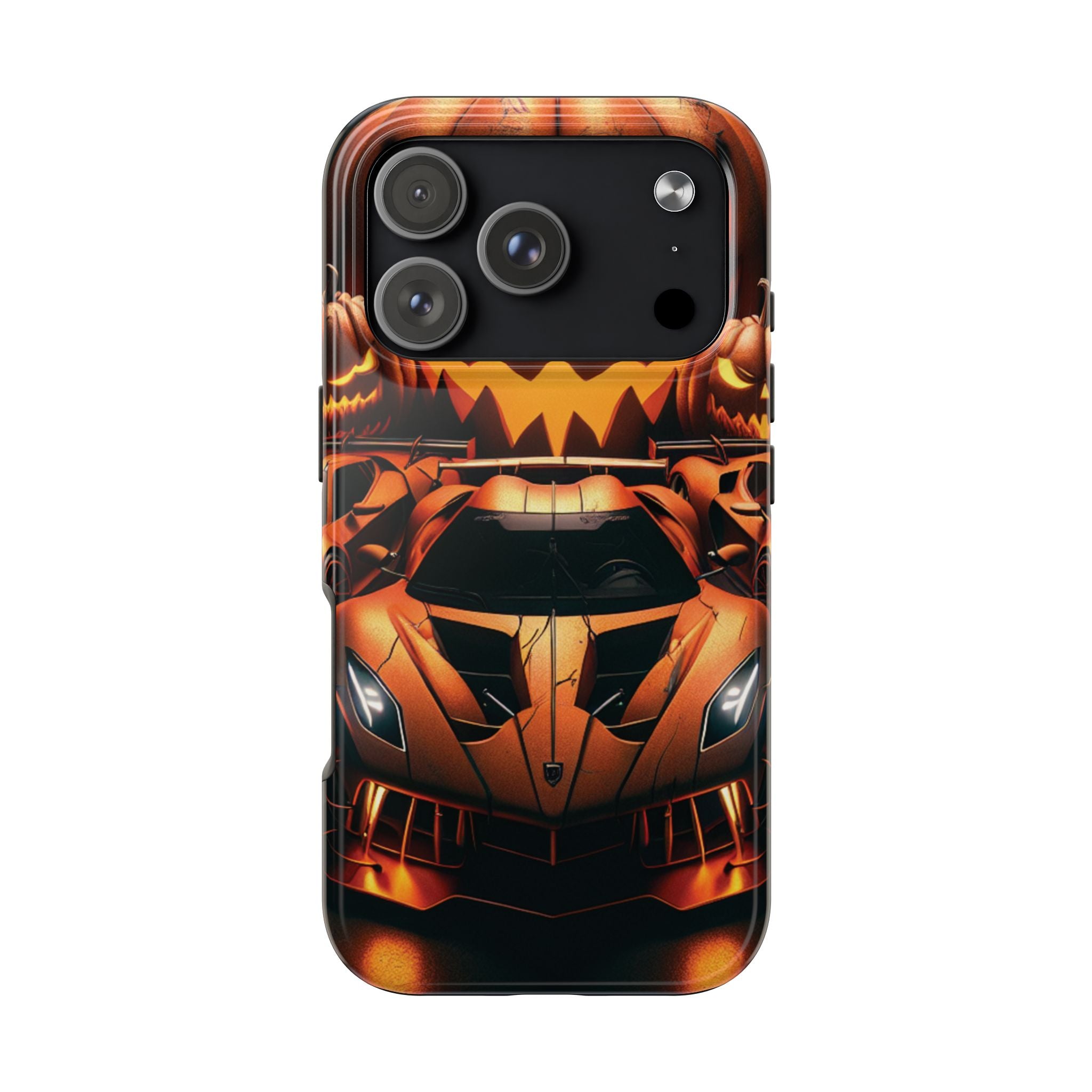 Halloween Supercar Tough Phone Case — Pumpkin Jack-O'-Lantern Design