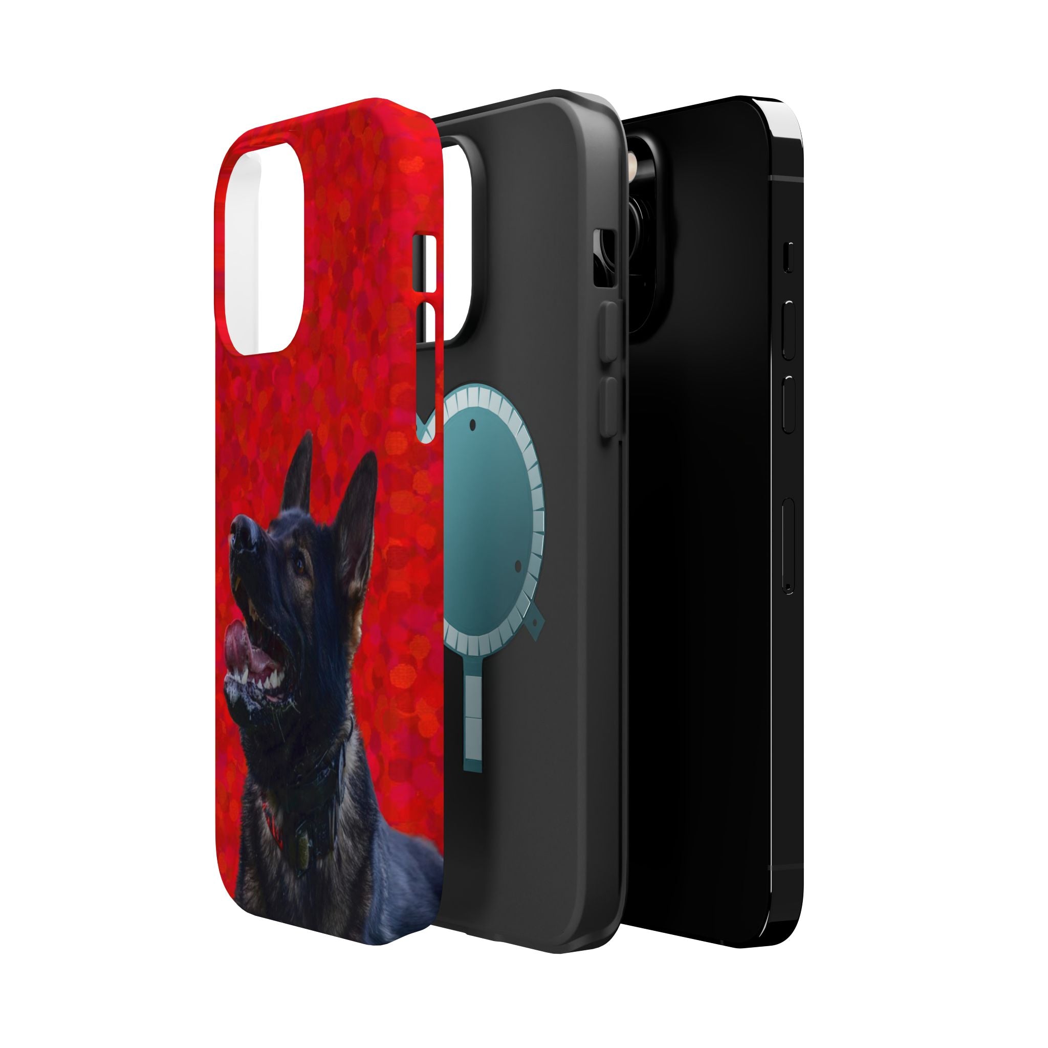 German Shepherd Portrait Magnetic Impact-Resistant Phone Case