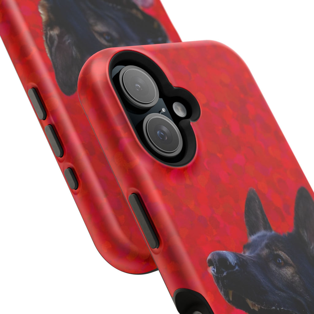 German Shepherd Portrait Magnetic Impact-Resistant Phone Case