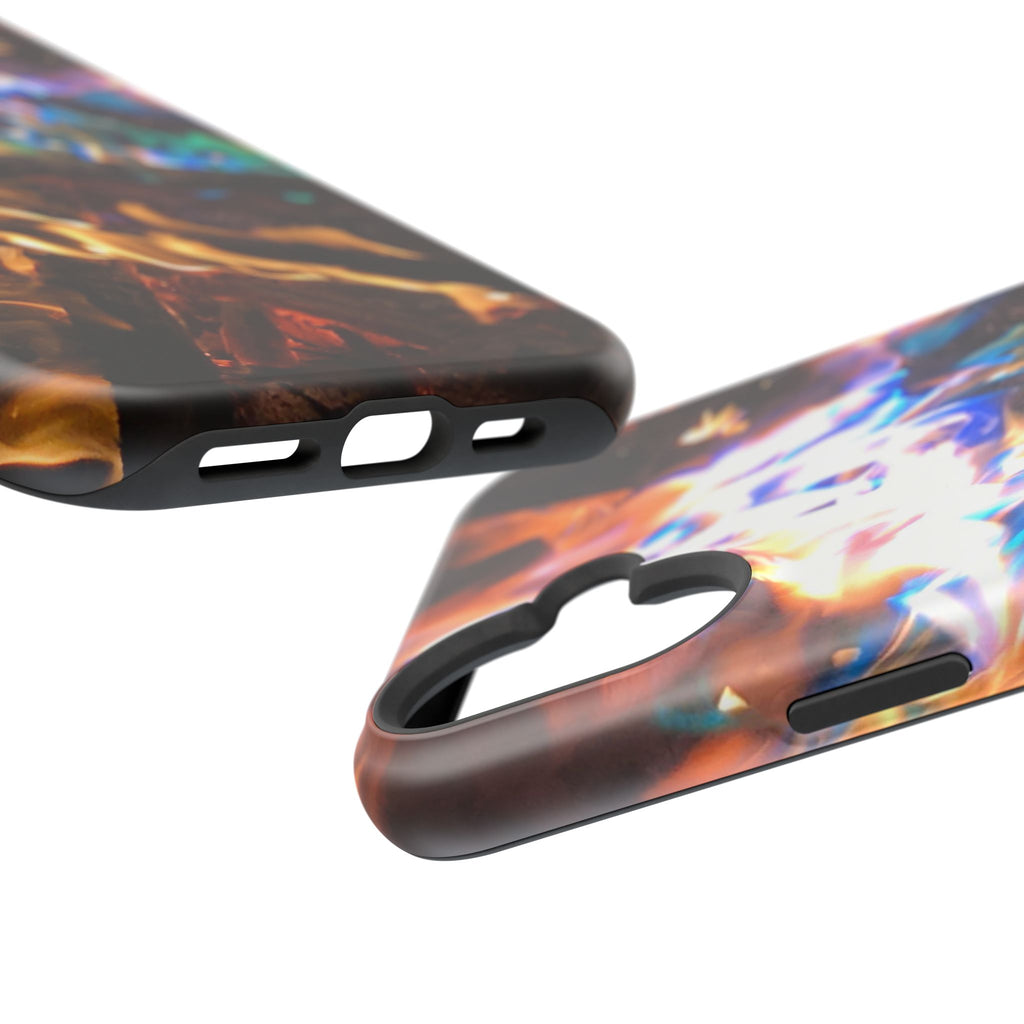 Aurora Flame Phone Case - Magnetic Impact-Resistant iPhone Cover