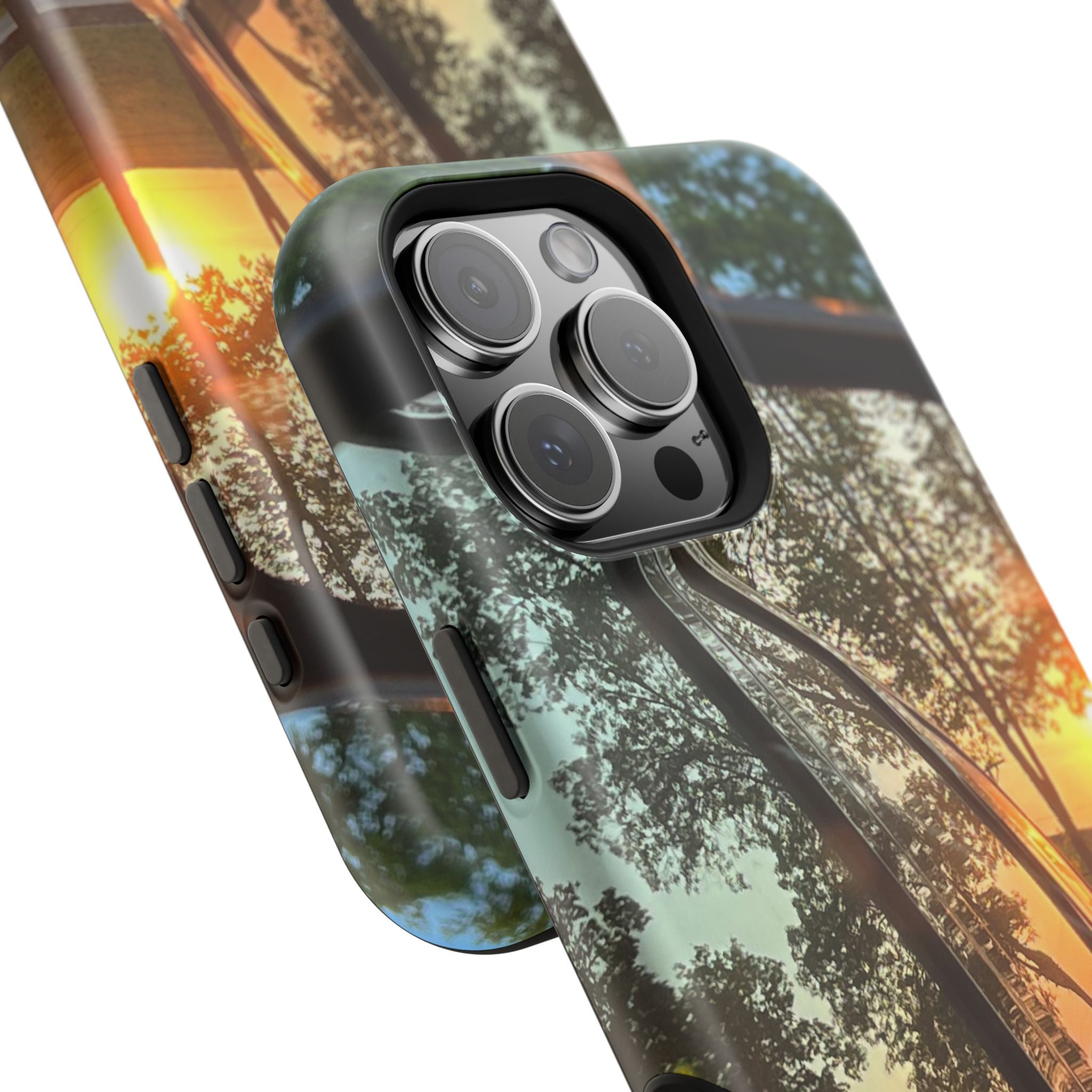 Phone Case — Sunset Reflection Magnetic Impact-Resistant Case