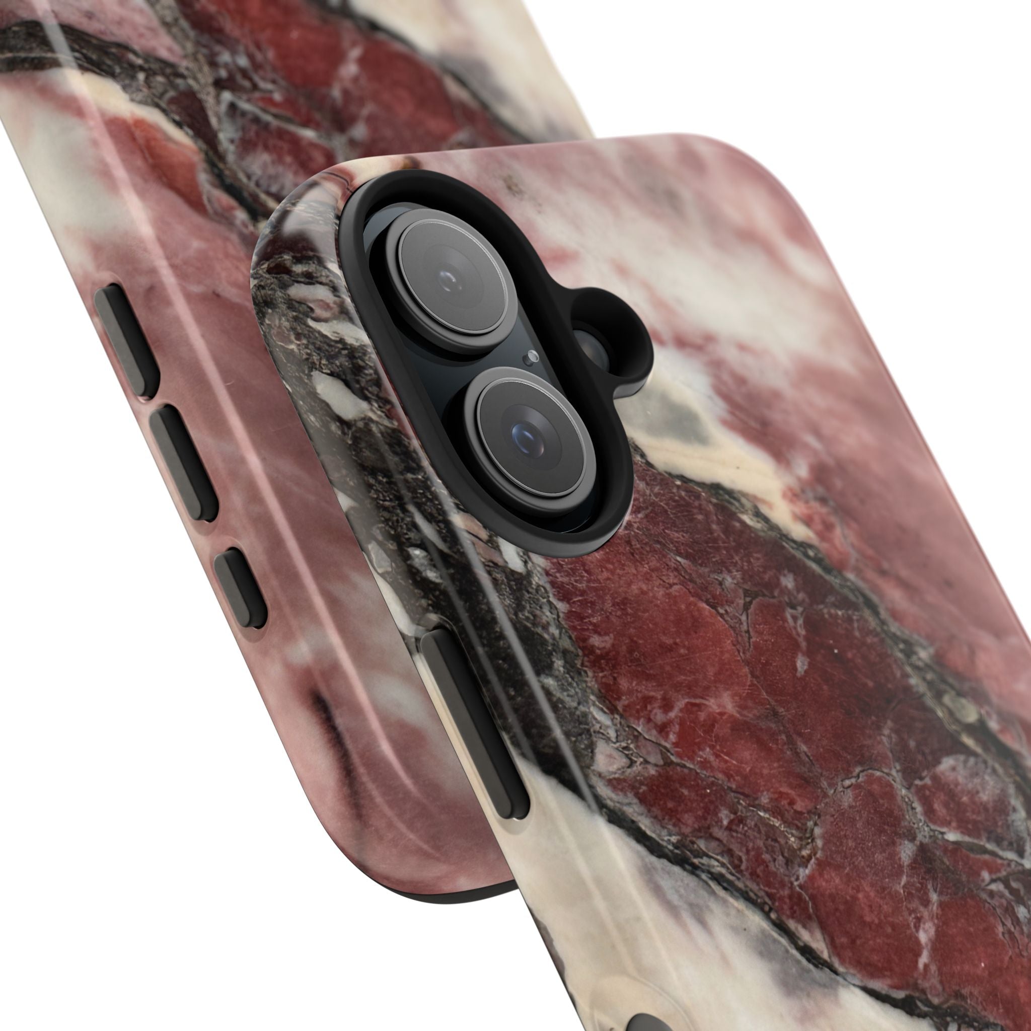 Red Marble Tough Phone Case — Protective Designer Phone Cover