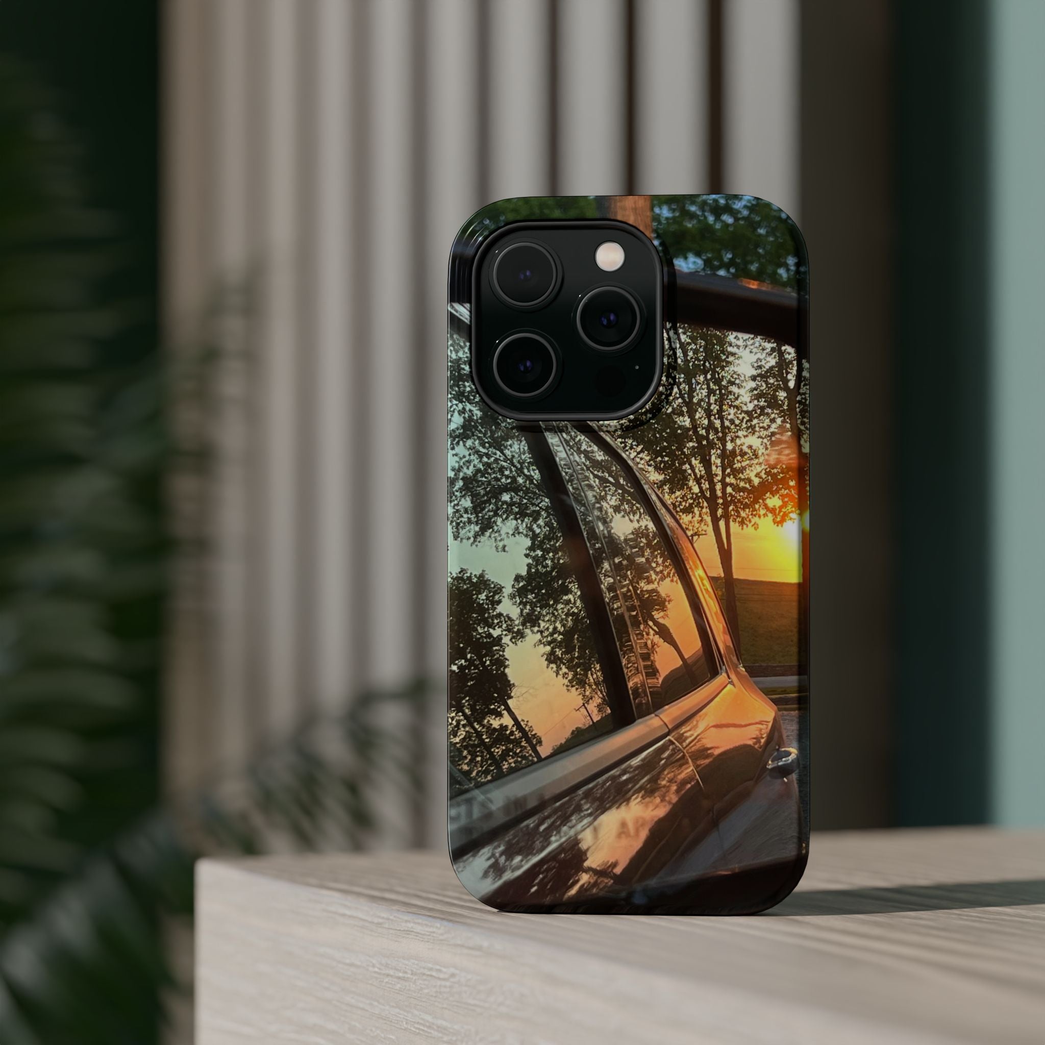 Phone Case — Sunset Reflection Magnetic Impact-Resistant Case