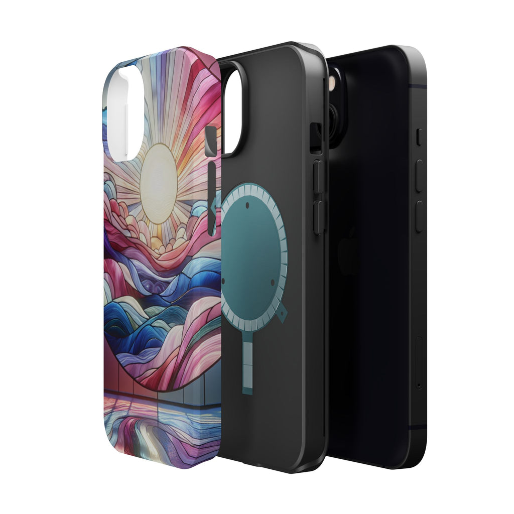 Magnet Tough Cases - Sunrise Stained Glass Design