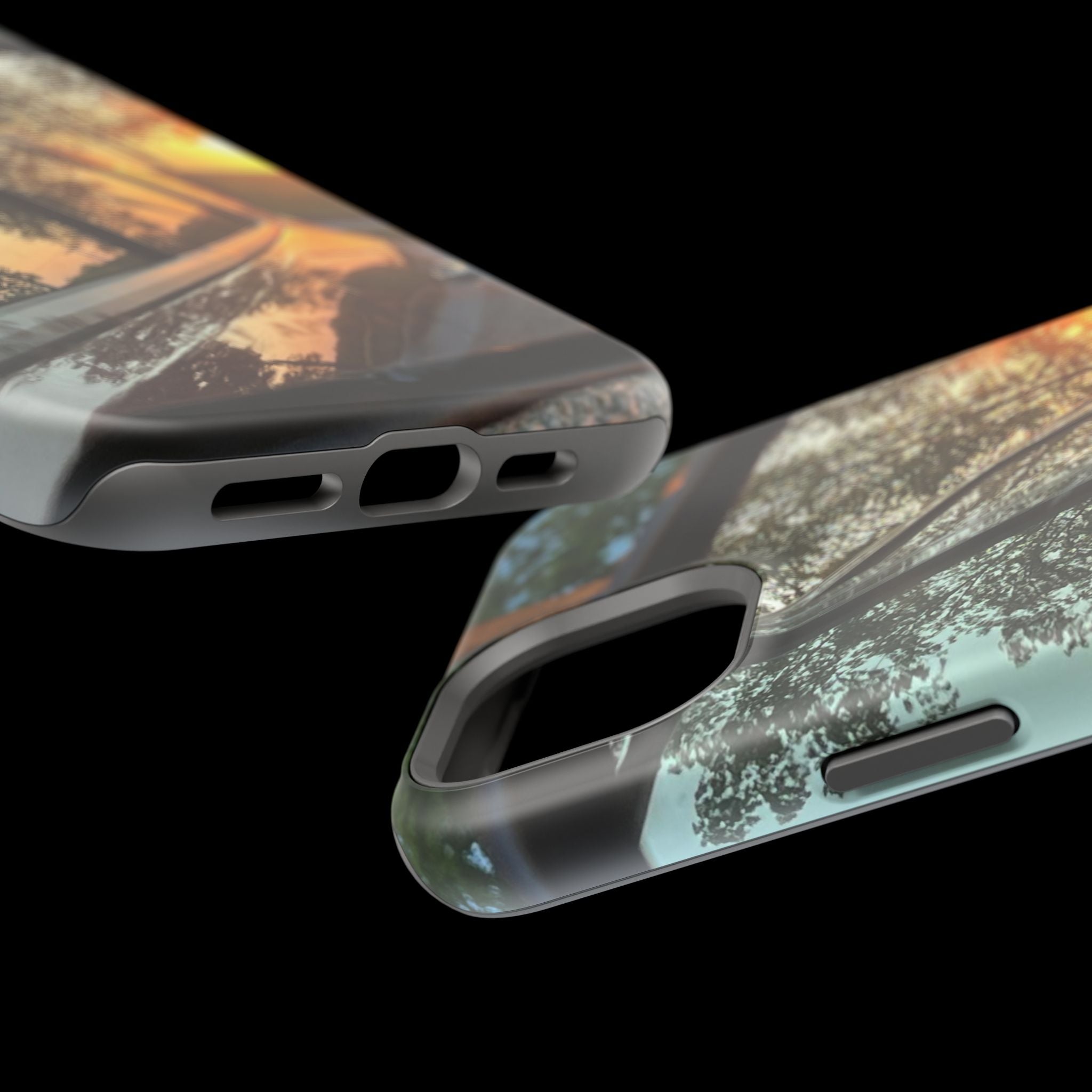 Phone Case — Sunset Reflection Magnetic Impact-Resistant Case