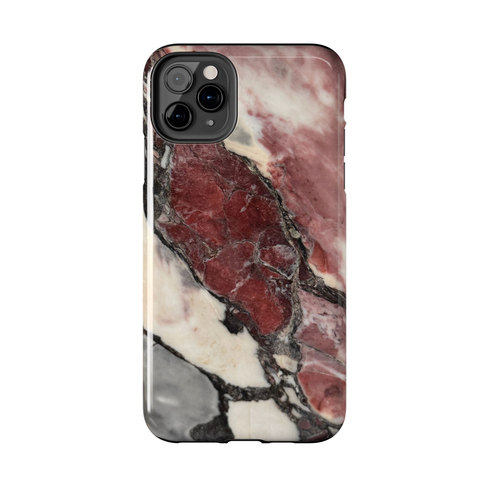 Red Marble Tough Phone Case — Protective Designer Phone Cover