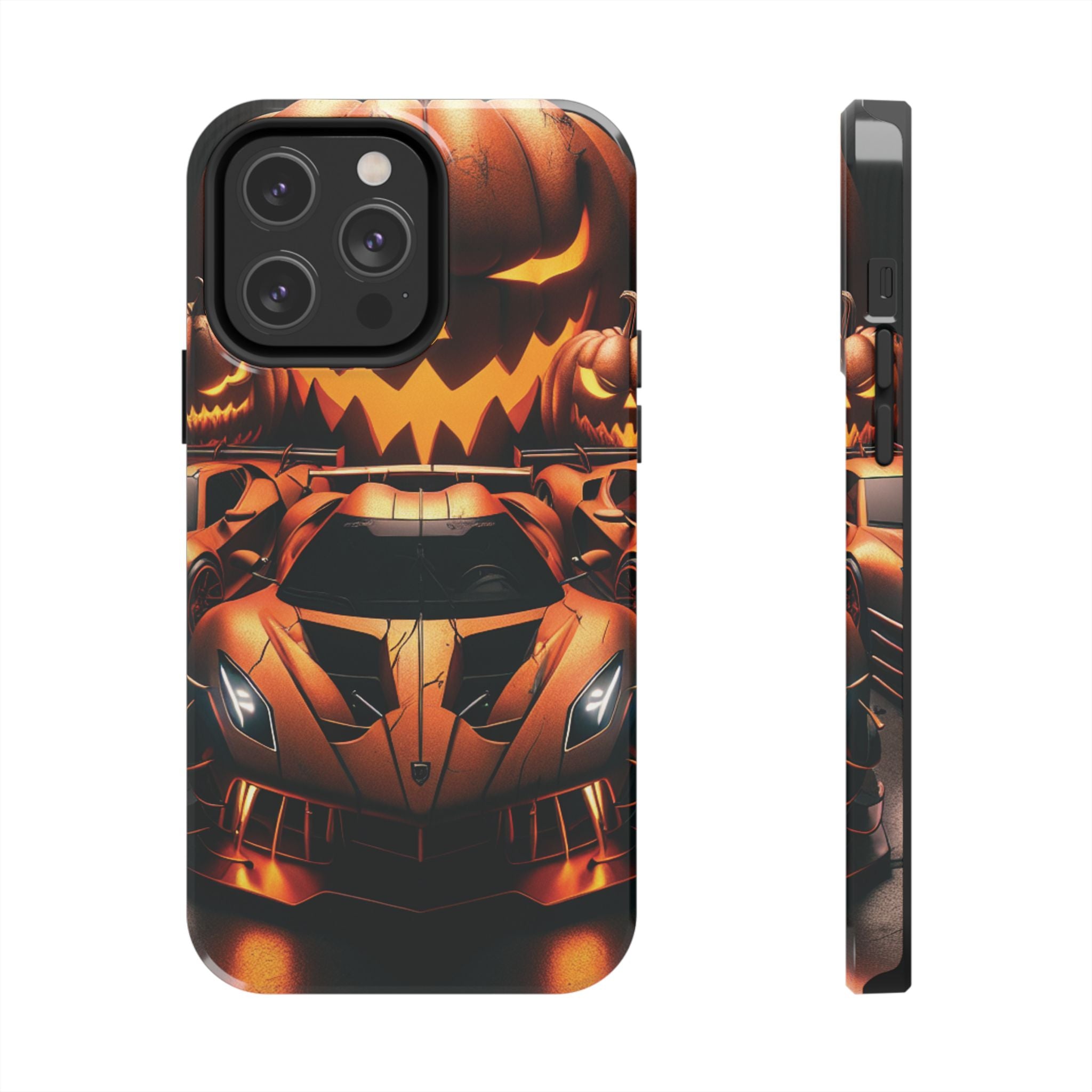 Halloween Supercar Tough Phone Case — Pumpkin Jack-O'-Lantern Design