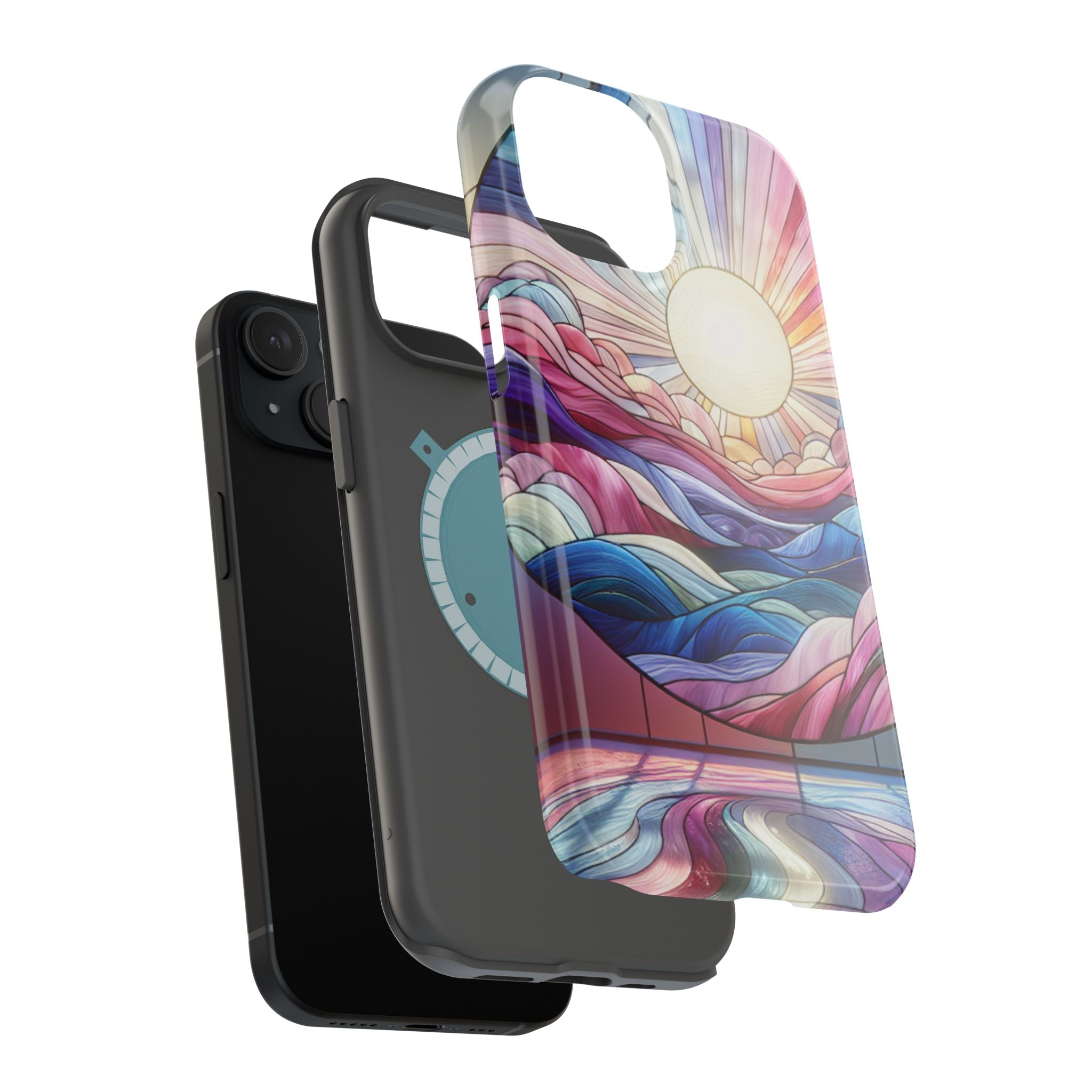 Magnet Tough Cases - Sunrise Stained Glass Design