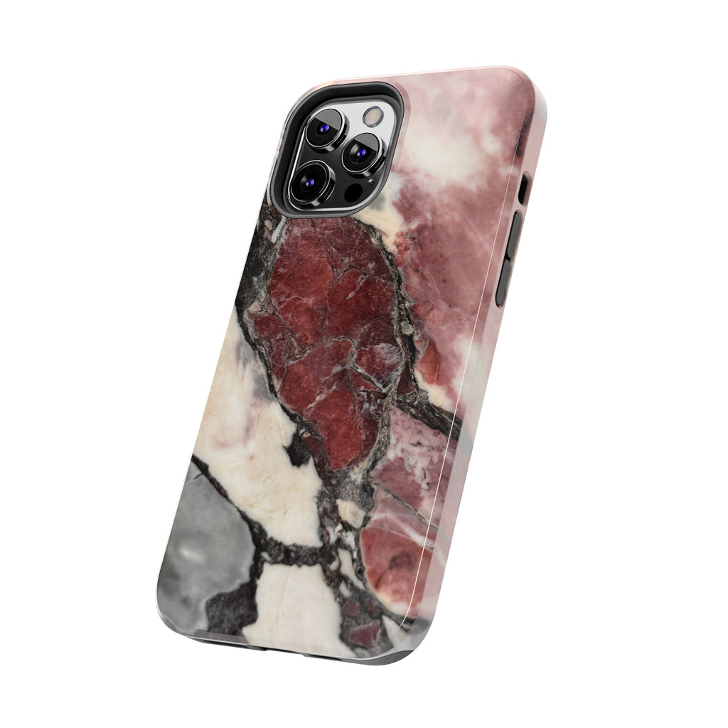 Red Marble Tough Phone Case — Protective Designer Phone Cover