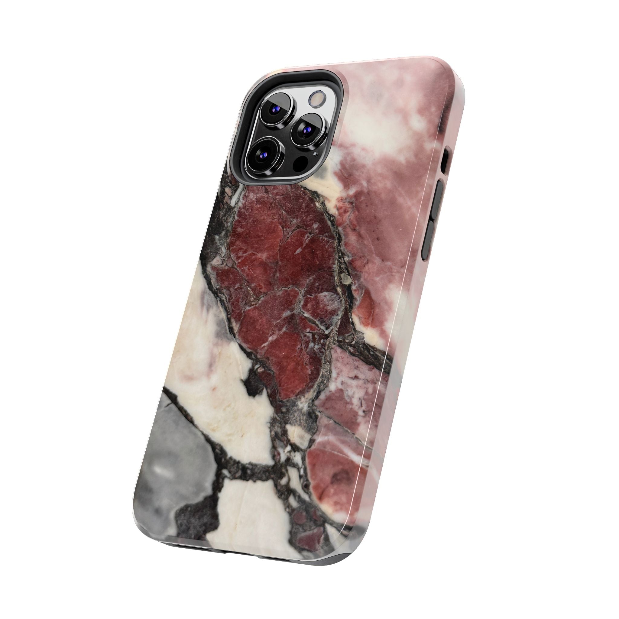 Red Marble Tough Phone Case — Protective Designer Phone Cover