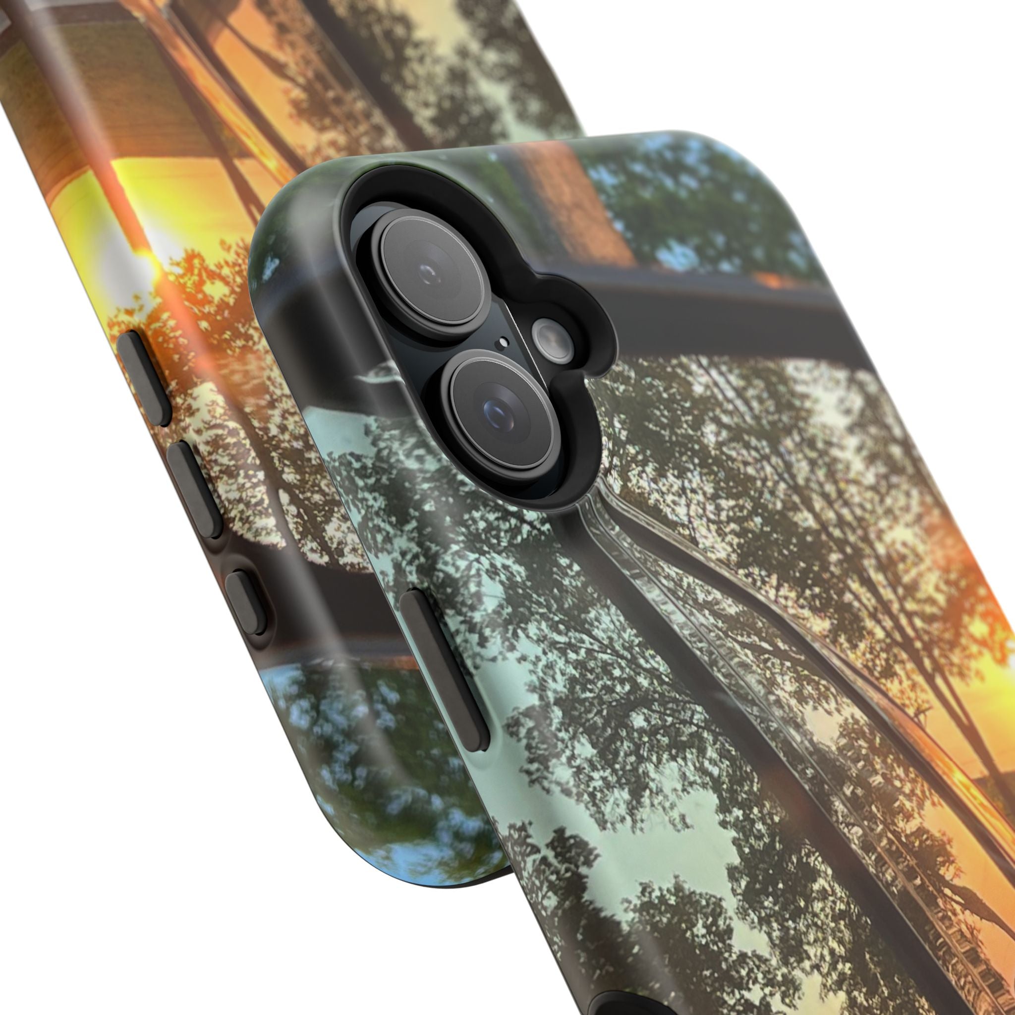 Phone Case — Sunset Reflection Magnetic Impact-Resistant Case
