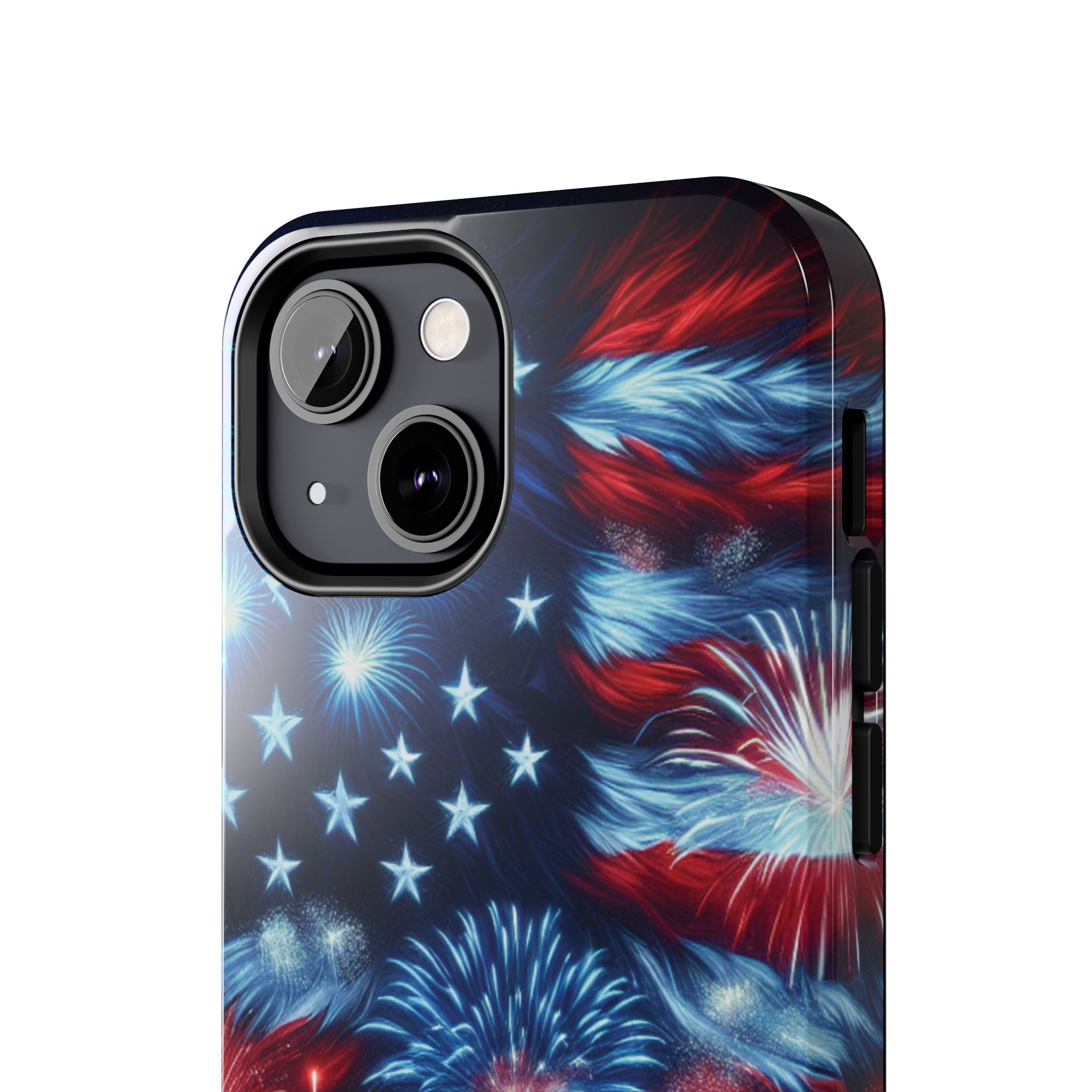 Patriotic Fireworks Phone Case, Independence Day, USA Pride, Tough Phone Cover, July 4th, Gift for Veterans