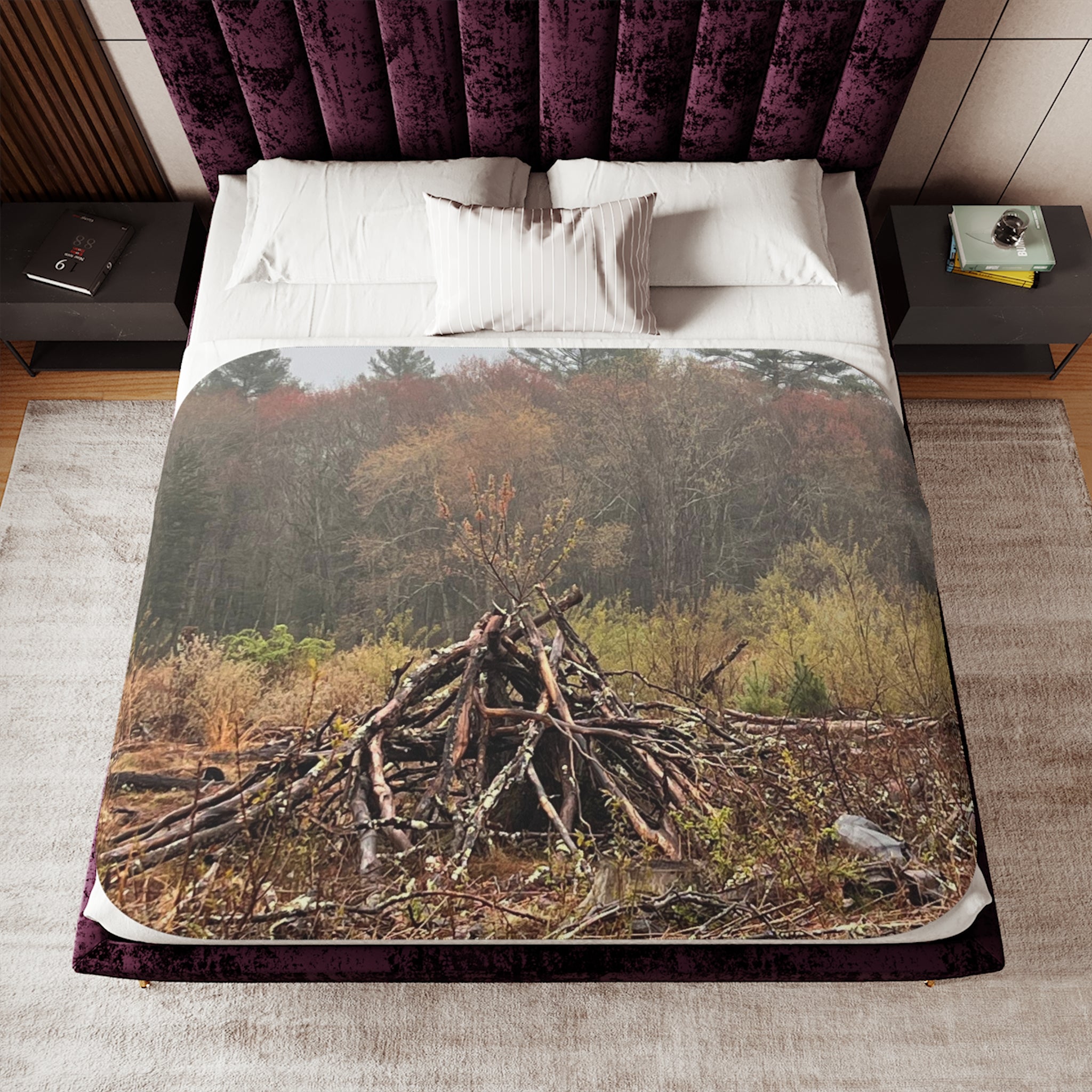 A Hunters delight! Blending into your Suroundings - Sherpa Blanket, Two Colors