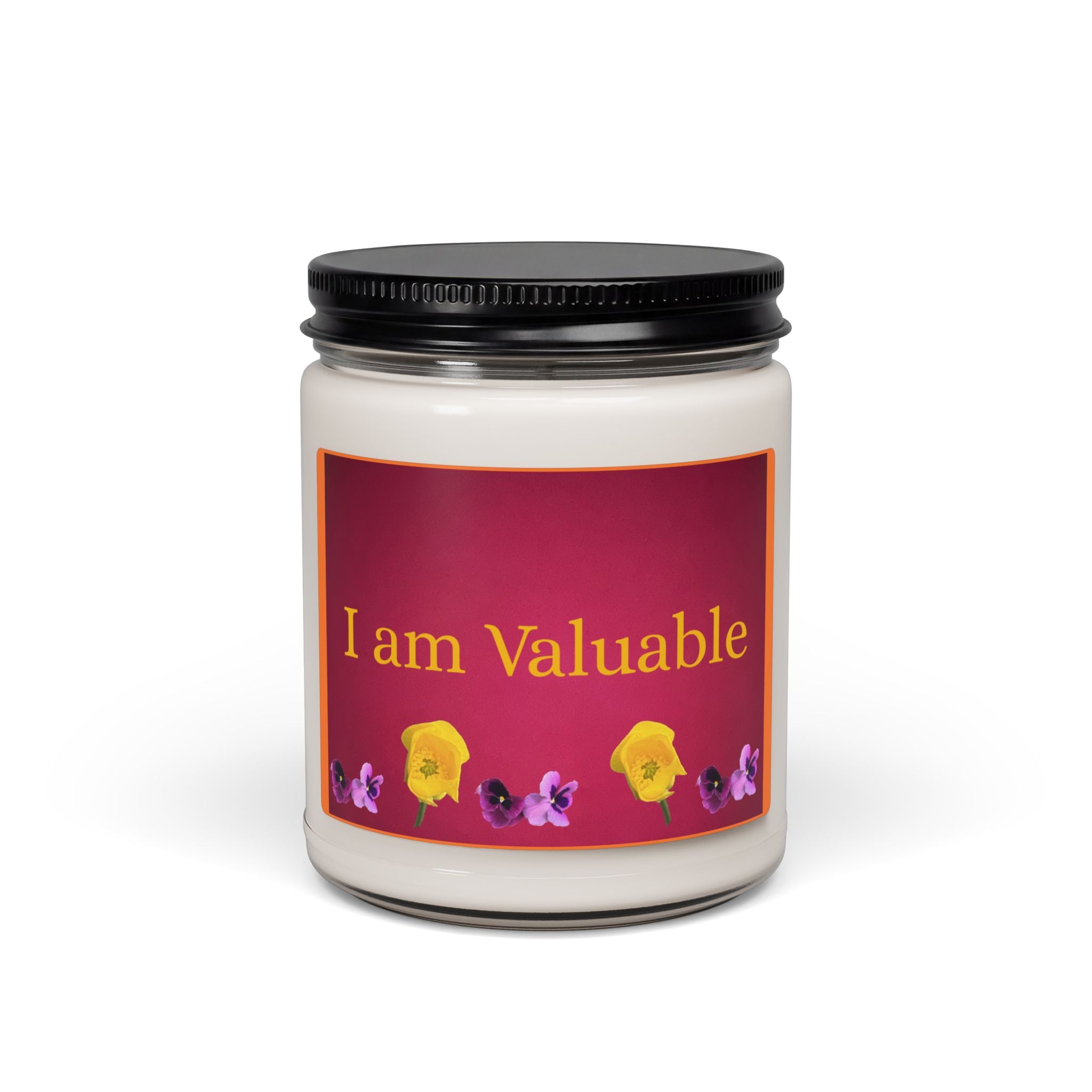 Daily Affirmations  - I am Valuable -Scented Soy Candle, 9oz