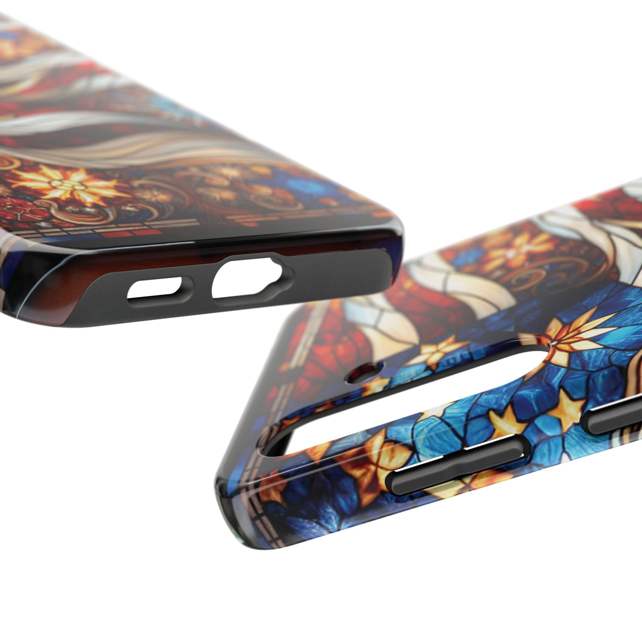 American by Nature Colorful Stained Glass Tough Phone Cases | Unique iPhone Covers, Protective Cases, Vibrant Designs, Gifts for Him/Her