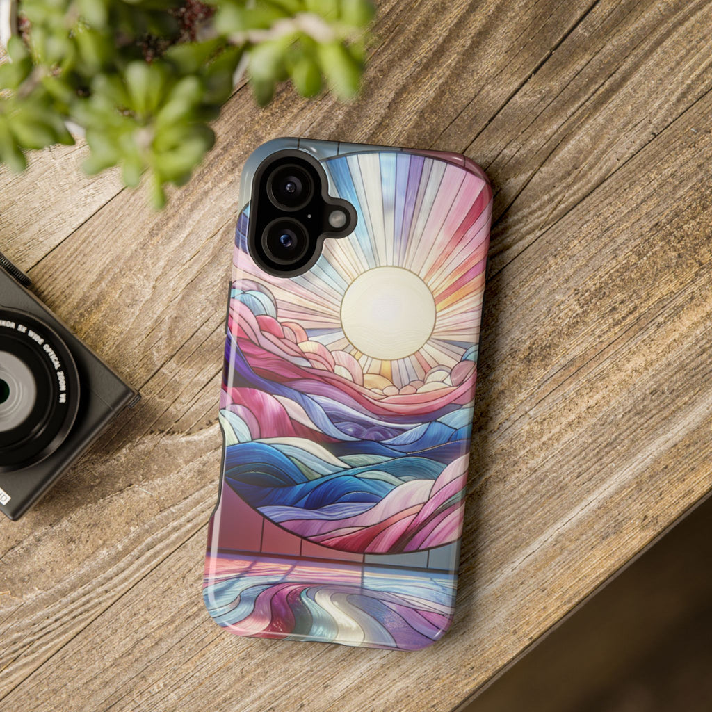 Magnet Tough Cases - Sunrise Stained Glass Design