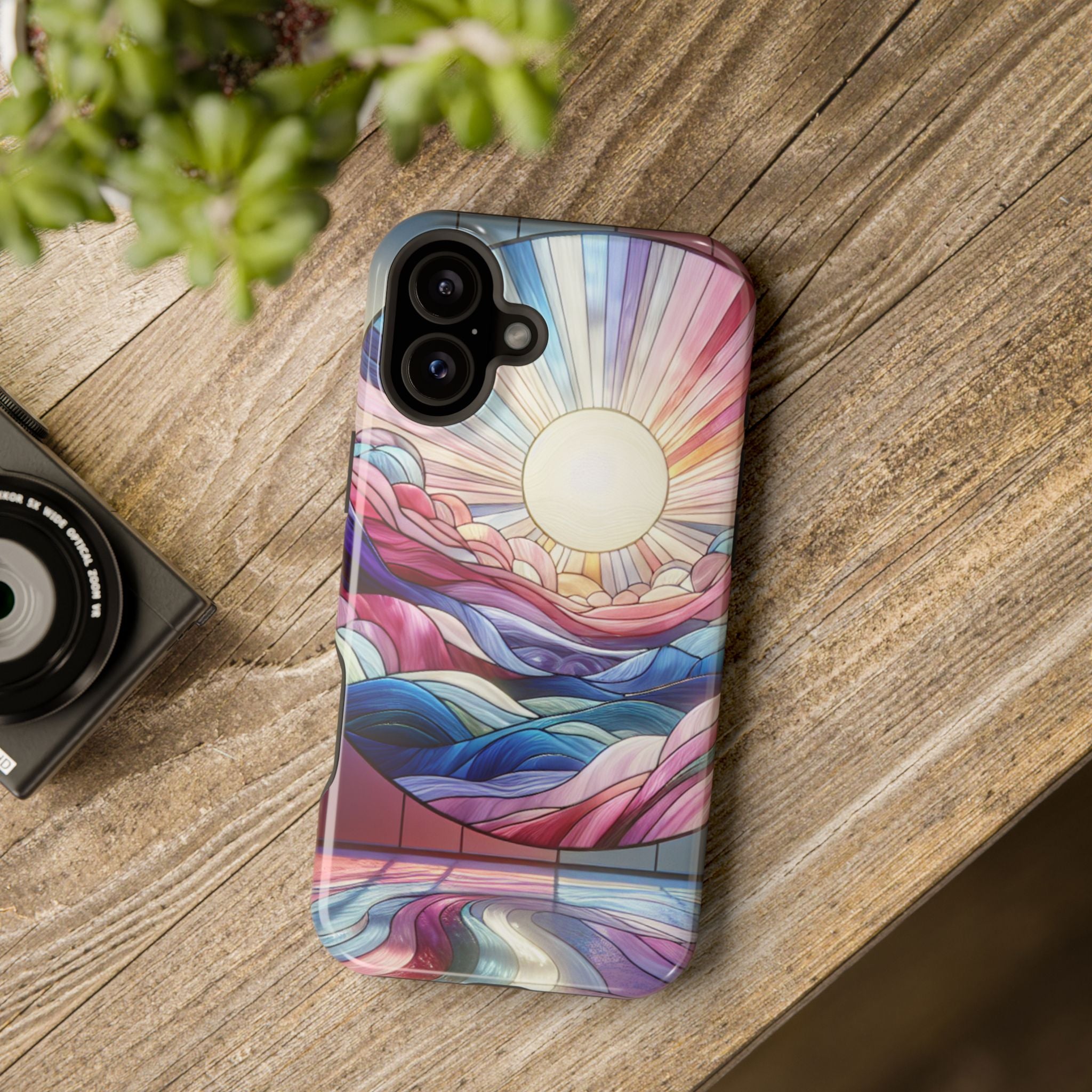 Magnet Tough Cases - Sunrise Stained Glass Design